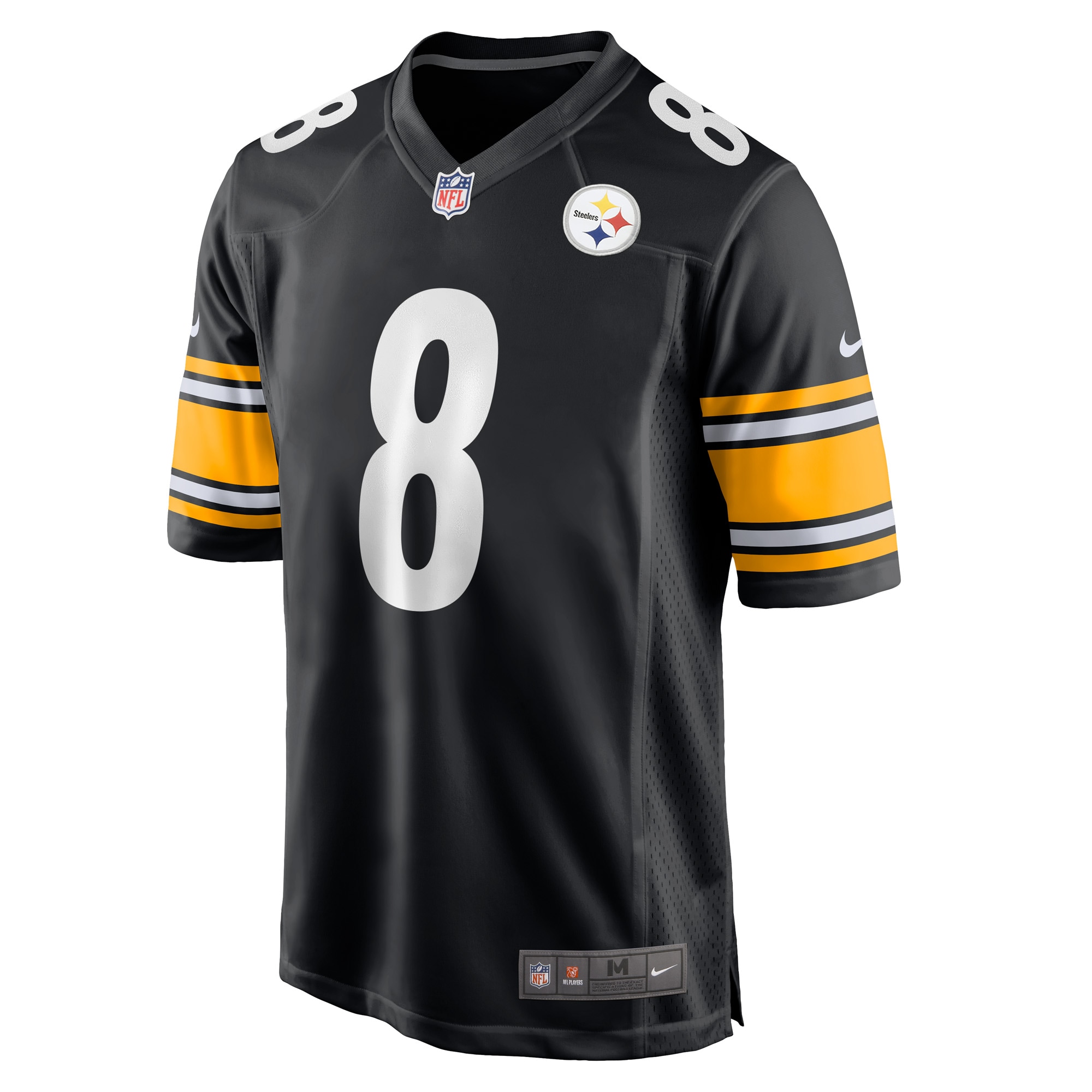 Pittsburgh Steelers Kenny Pickett Black Player Game NFL Jersey Men's