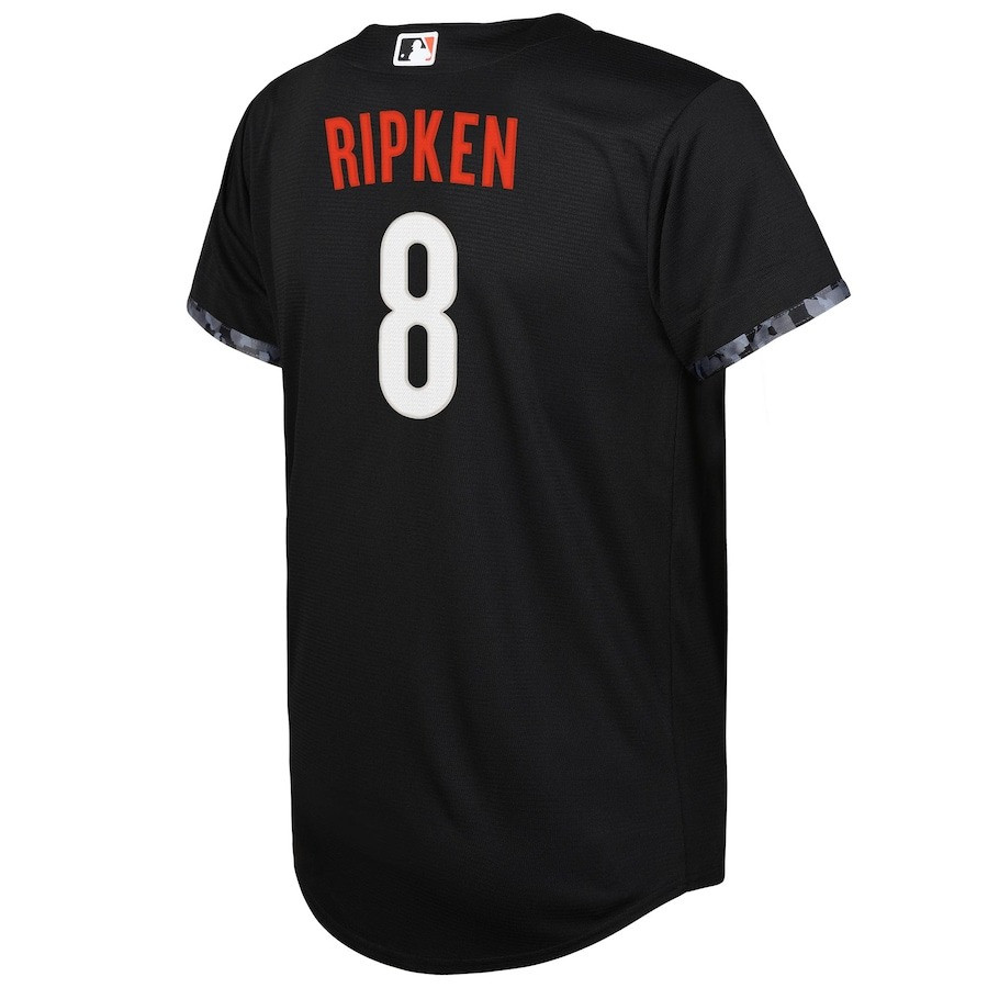 Cal Ripken 8 Baltimore Orioles 2023 City Connect Black MLB Jersey Youth
