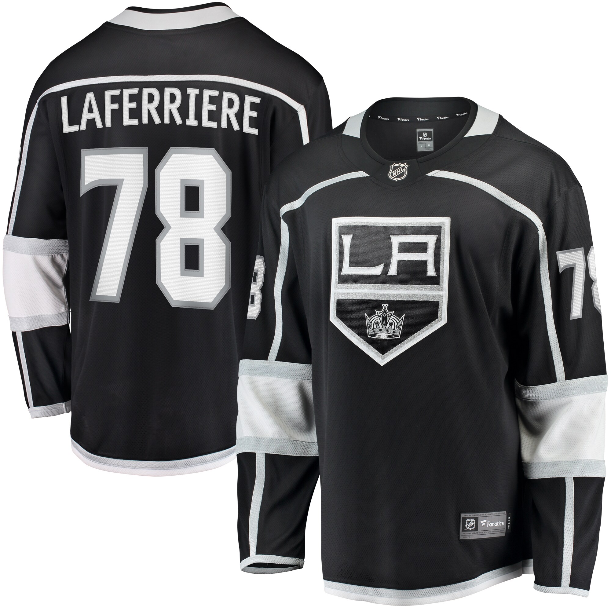 Los Angeles Kings Alex Laferriere Black Home Premier Breakaway Player NHL Jersey Men's