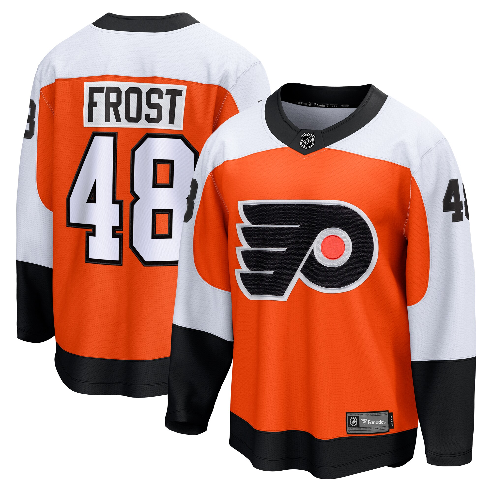Philadelphia Flyers Morgan Frost Orange Home Breakaway NHL Jersey Men's