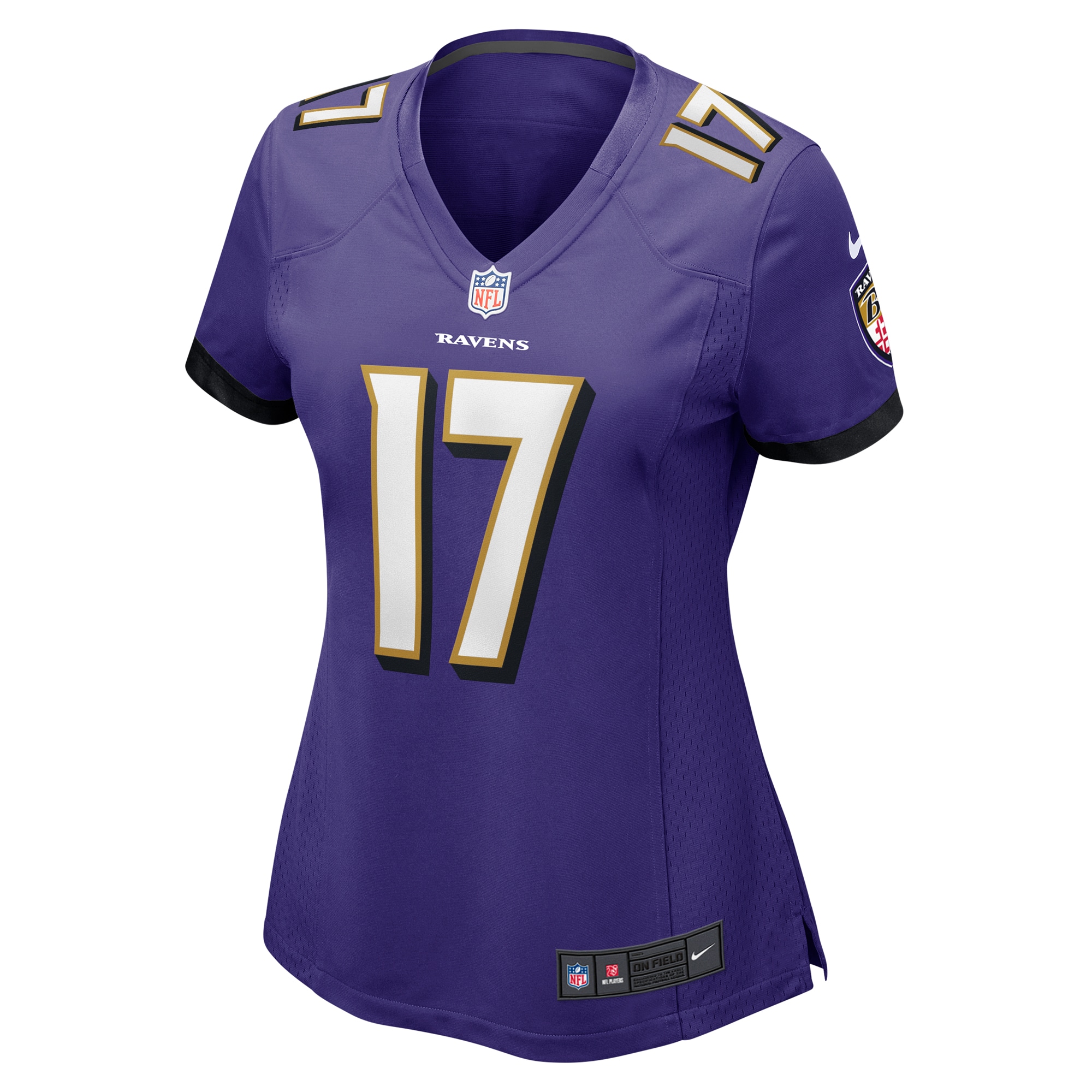 Baltimore Ravens Josh Johnson Purple Game NFL Jersey Women's