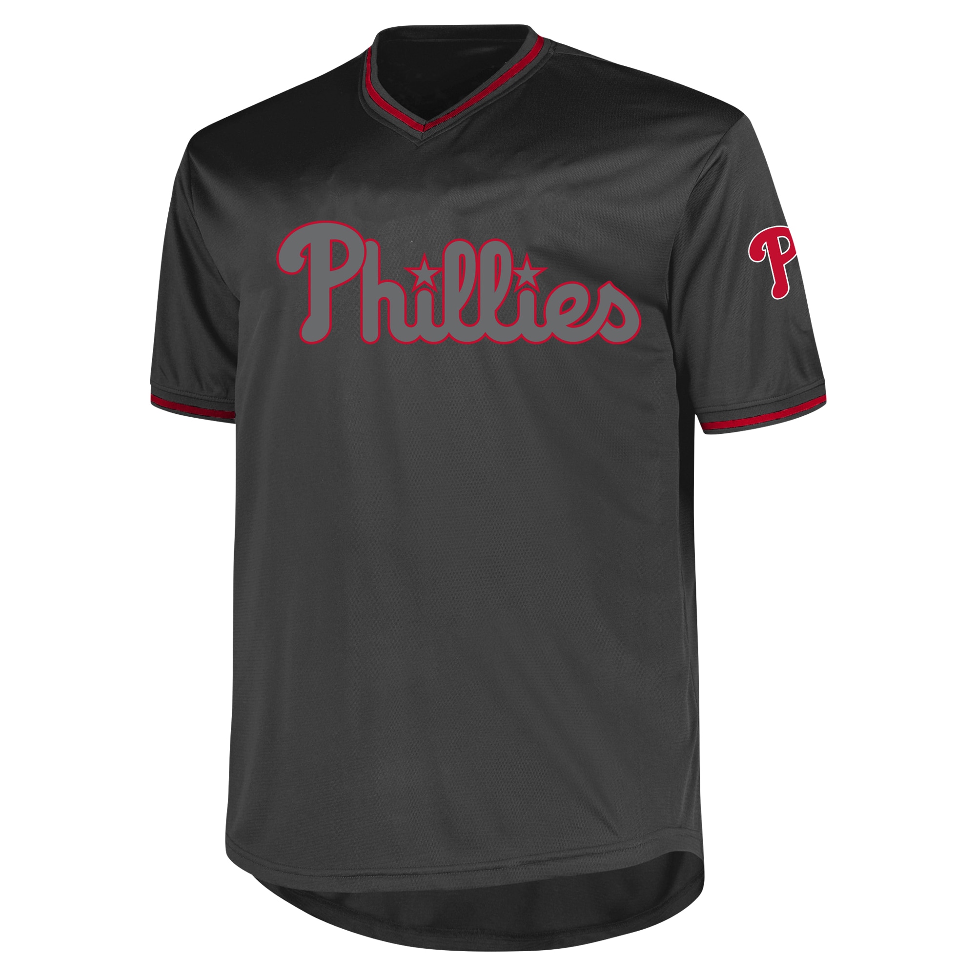 Philadelphia Phillies Profile Charcoal Big Tall Pop Fashion MLB Jersey Men's