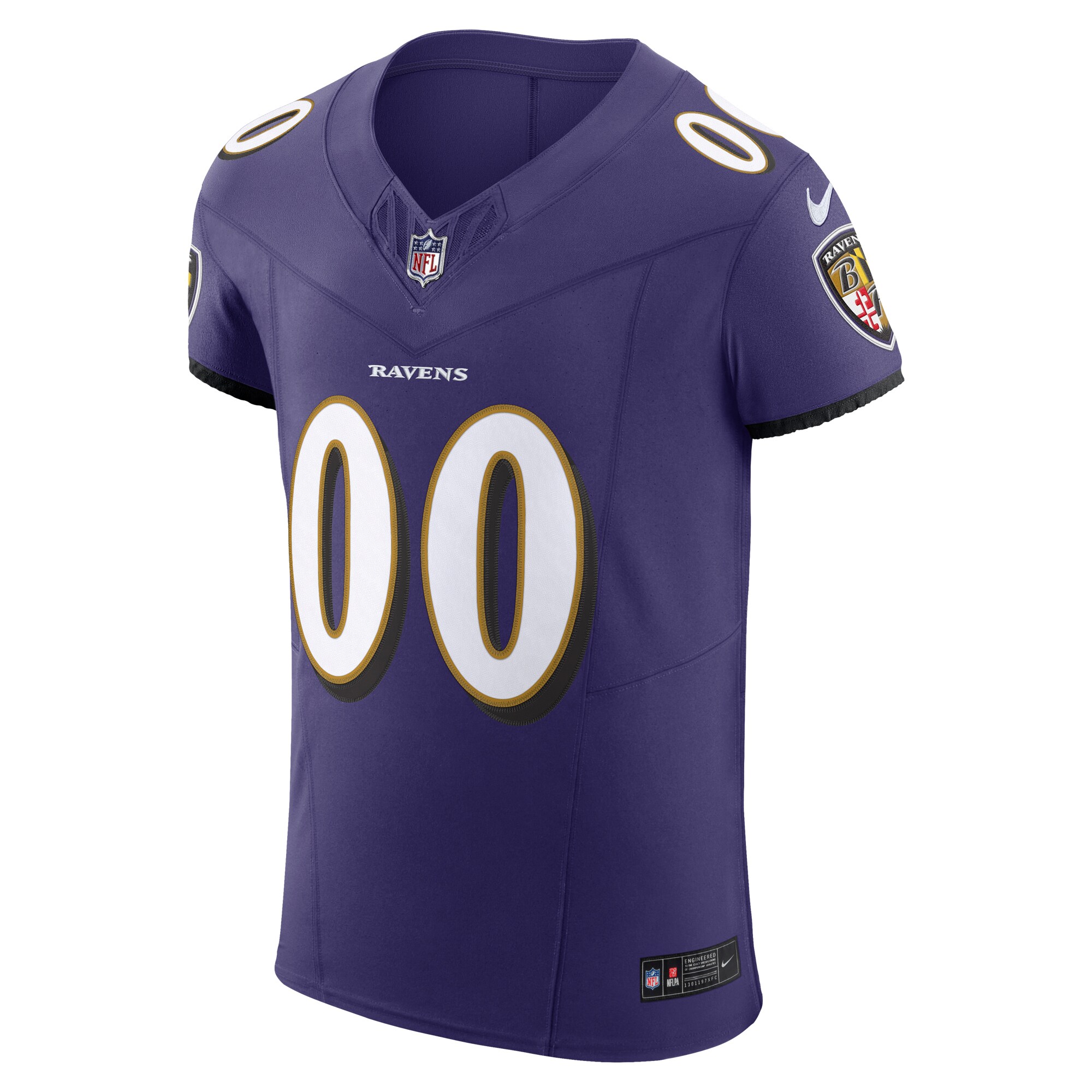 Baltimore Ravens Purple Vapor F.U.S.E. Elite Custom NFL Jersey Men's
