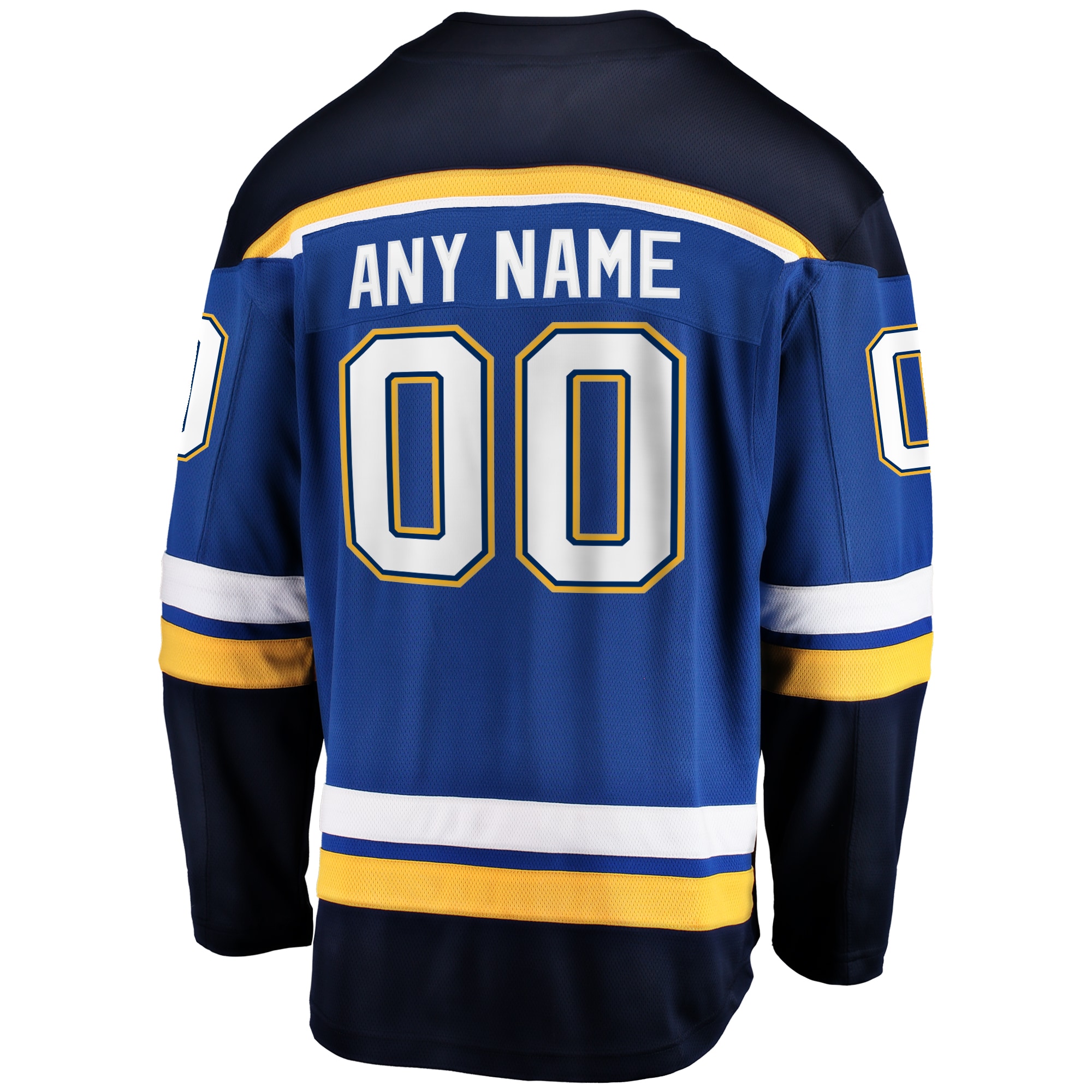 St. Louis Blues Blue Home Breakaway Custom NHL Jersey Men's