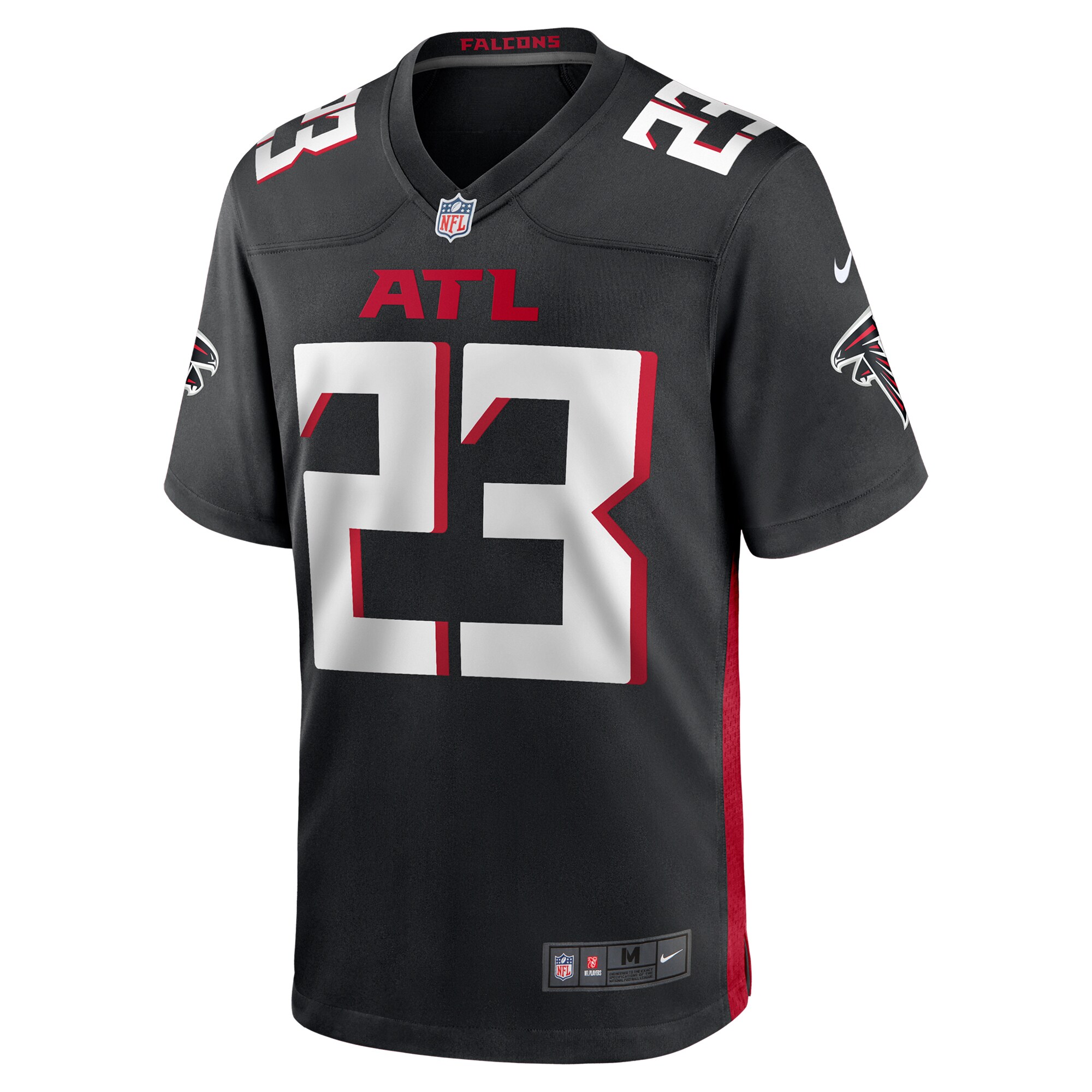 Atlanta Falcons DeMarcco Hellams Black Team Game NFL Jersey Men's