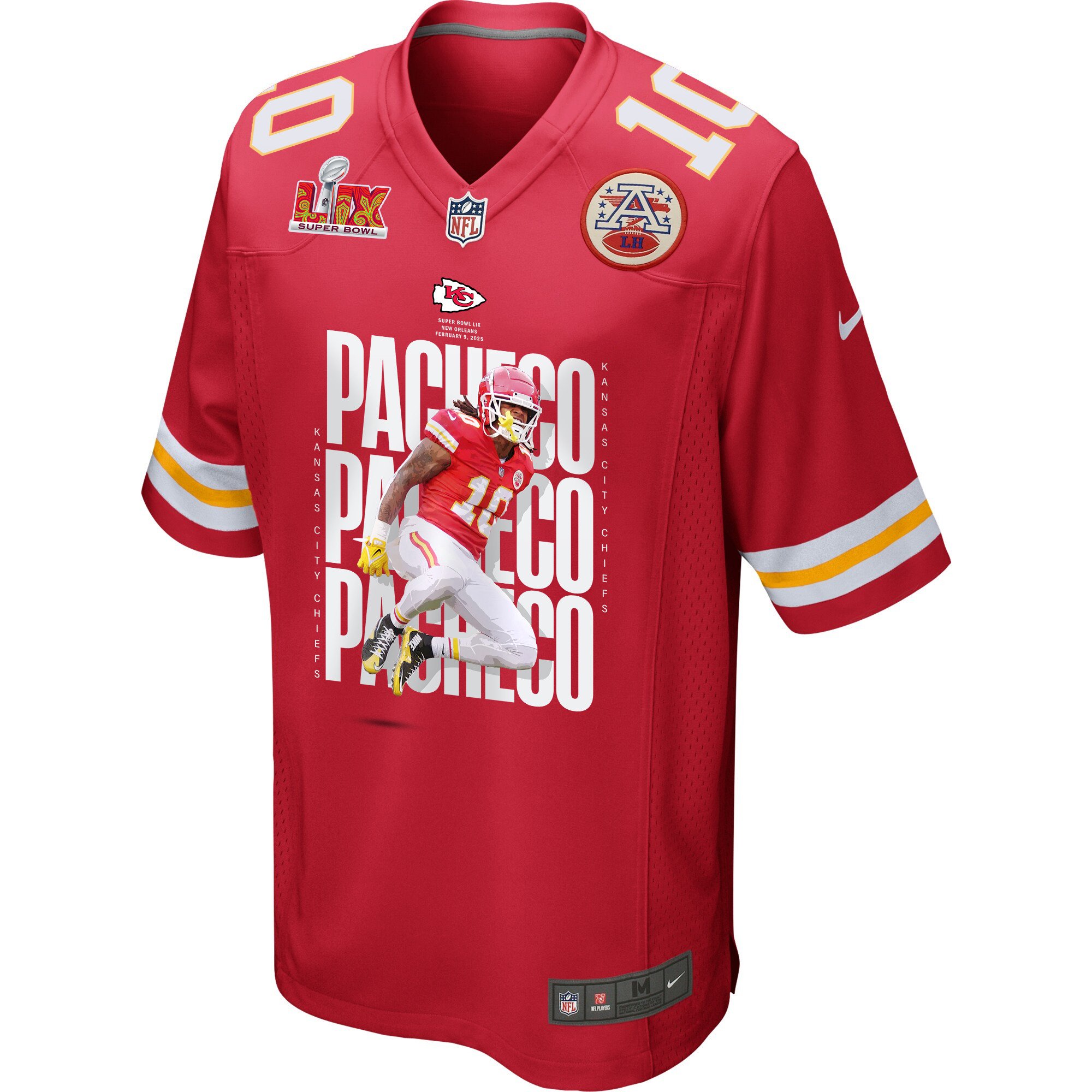 Isiah Pacheco 10 Kansas City Chiefs The Best Player Game Red NFL Jersey Men's