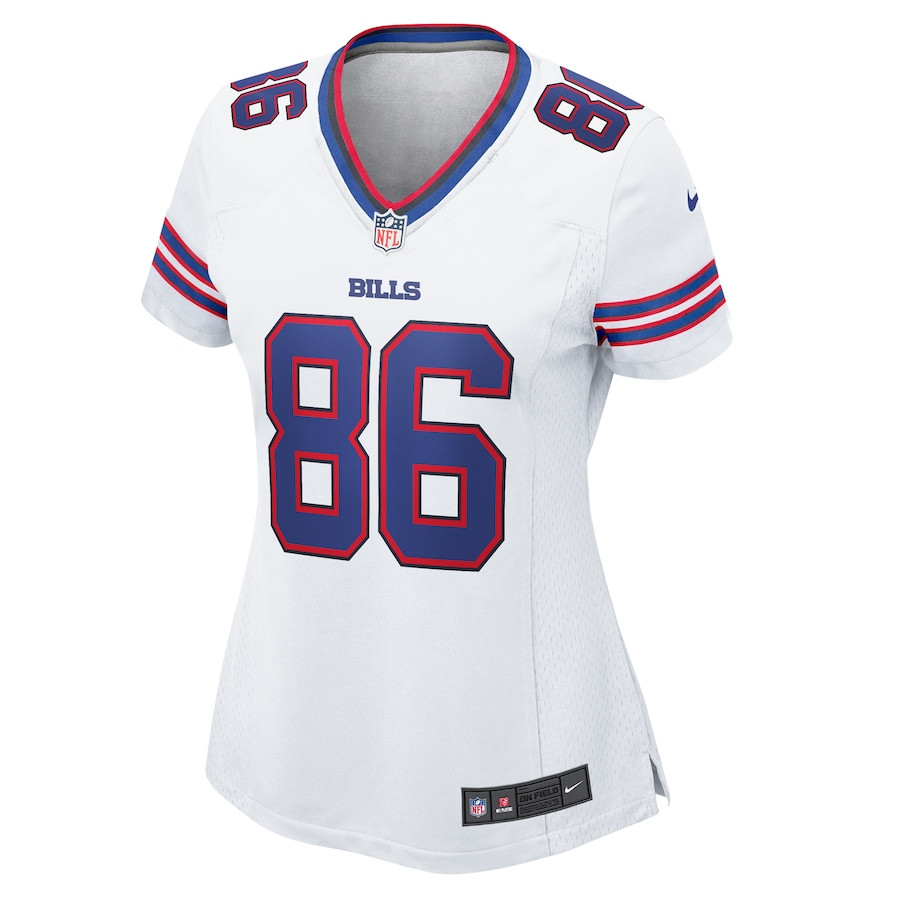 Dalton Kincaid 86 Buffalo Bills Game White NFL Jersey Women's