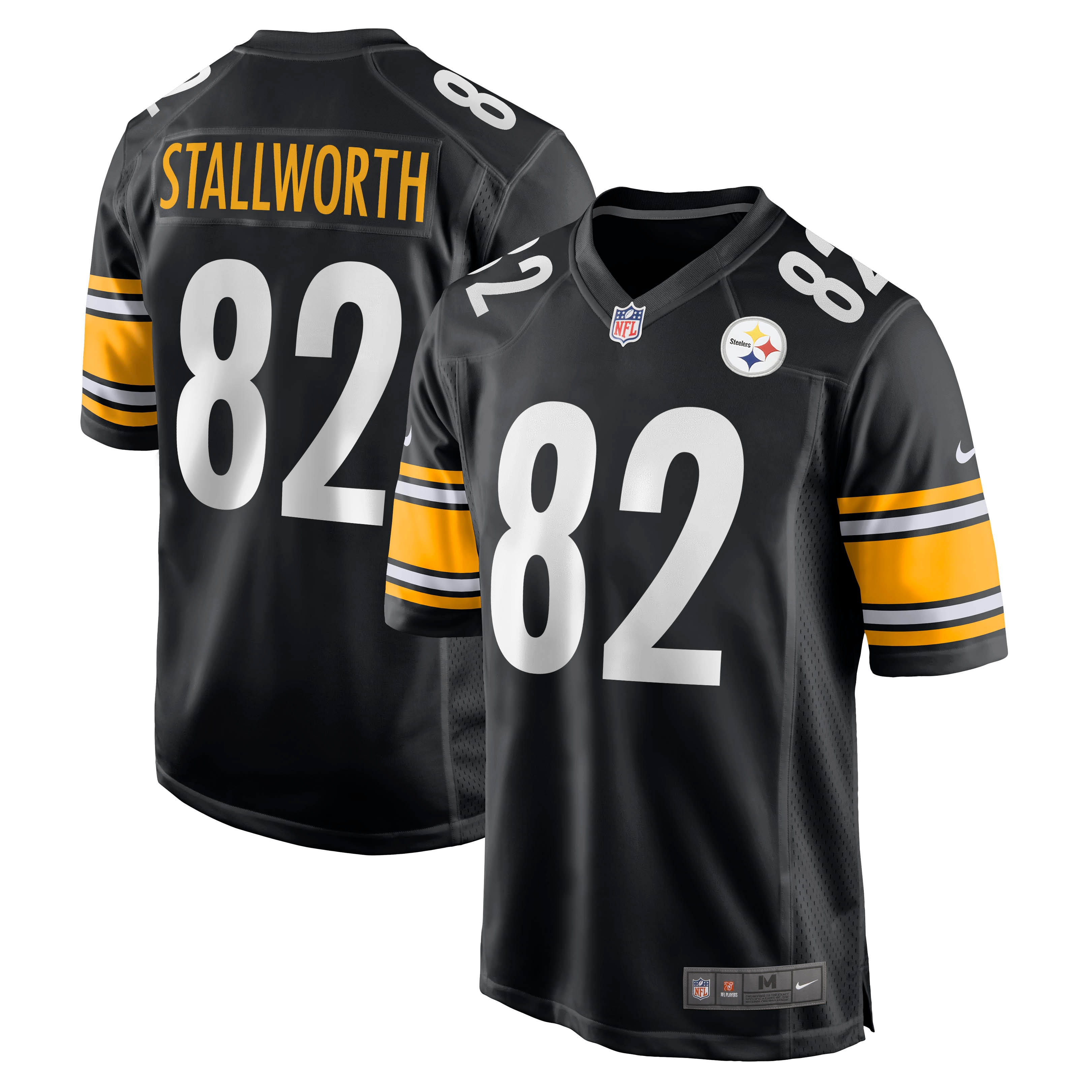 Pittsburgh Steelers John Stallworth Black Retired Player NFL Jersey Men's
