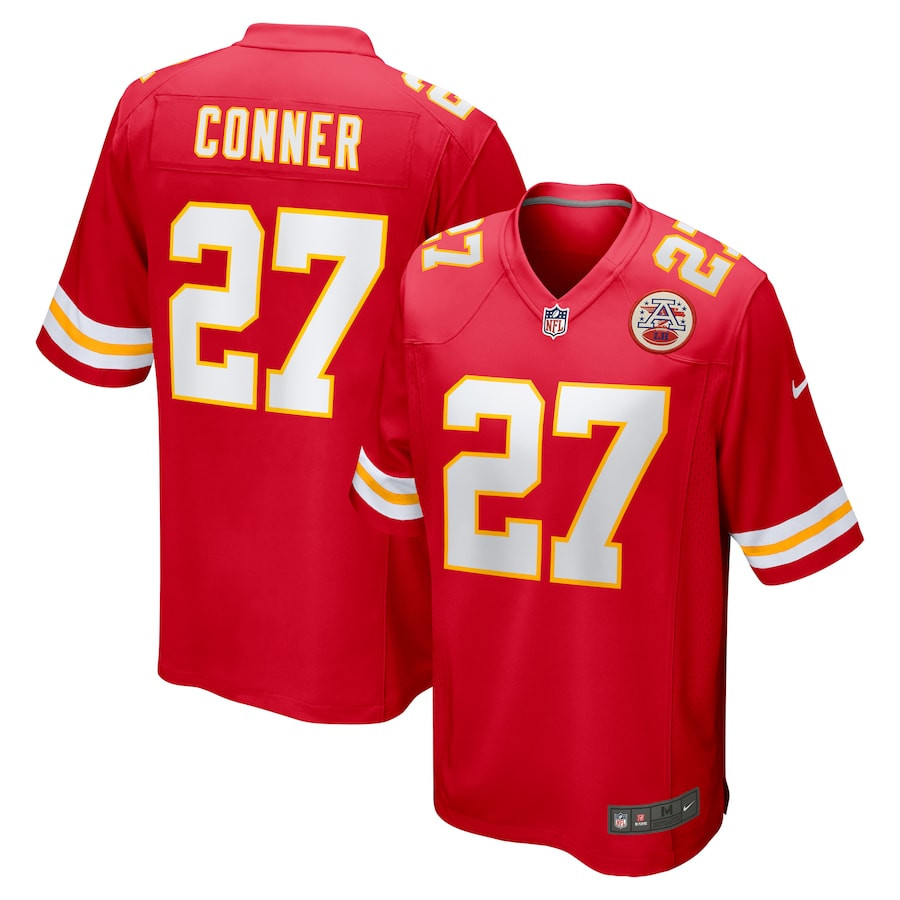 Chamarri Conner 27 Kansas City Chiefs Game Red NFL Jersey Men's