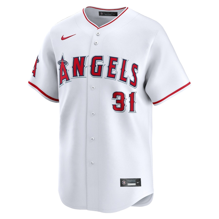 Tyler Anderson 31 Los Angeles Angels Home Limited Player White MLB Jersey Men's