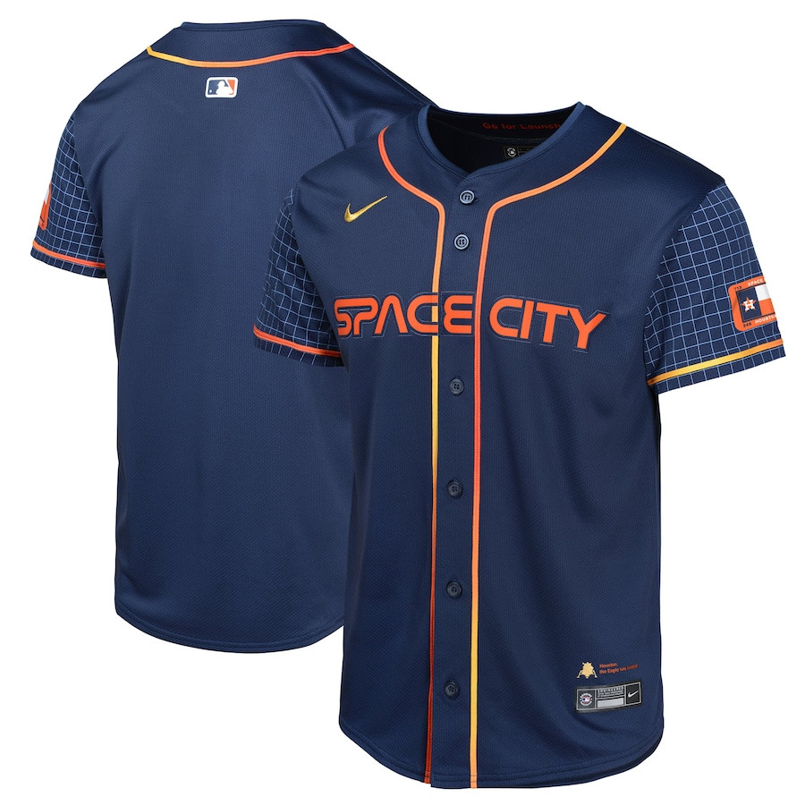 Houston Astros City Connect Limited Navy MLB Jersey Youth