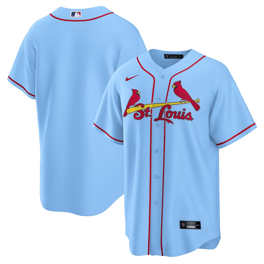 St. Louis Cardinals Alternate Light Blue MLB Jersey Men's