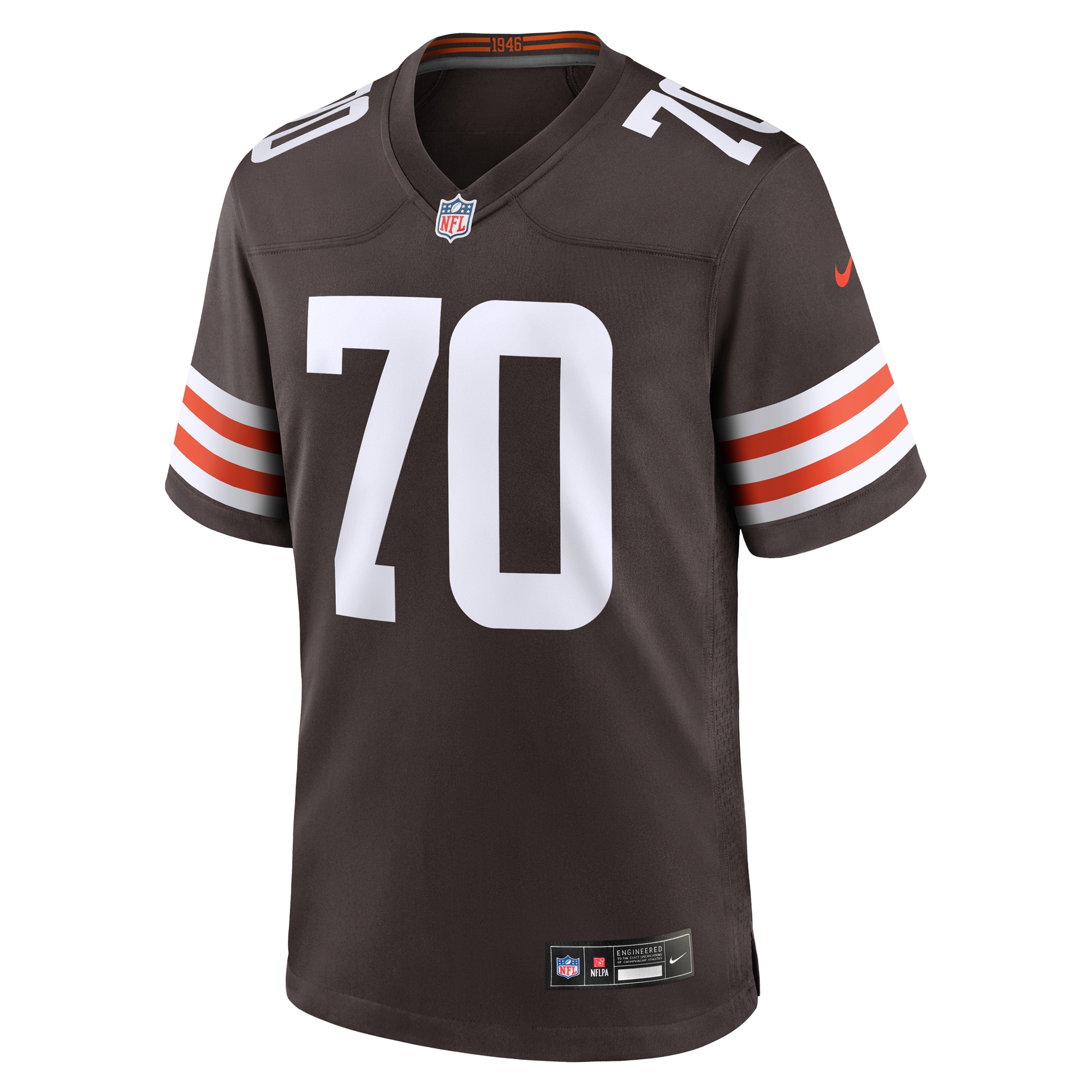 Cleveland Browns Zak Zinter Brown Team Game NFL Jersey Men's
