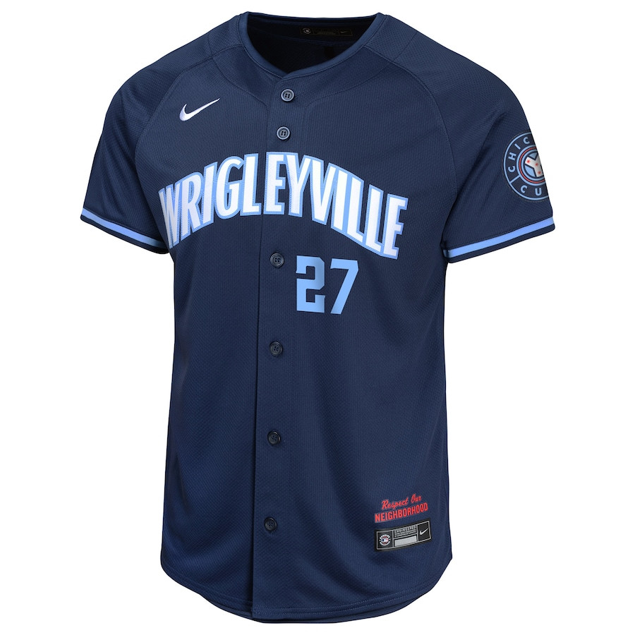 Seiya Suzuki 27 Chicago Cubs City Connect Limited Navy MLB Jersey Youth