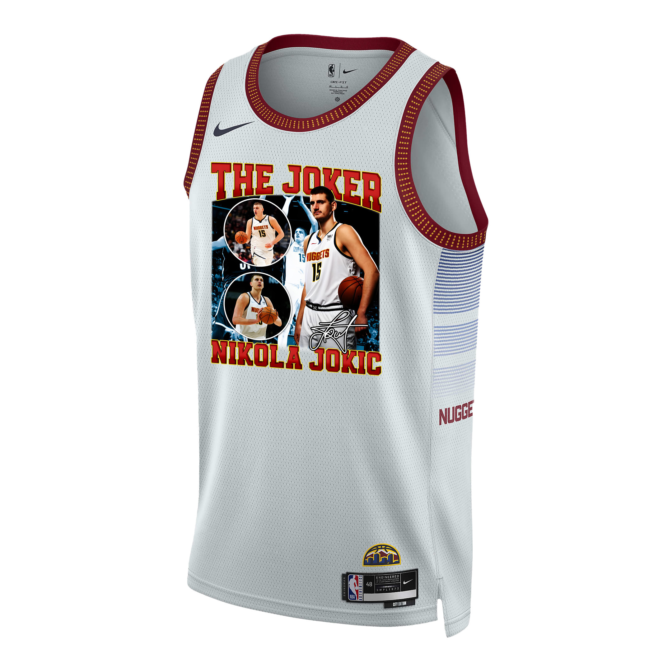 Nikola Jokic Denver Nuggets The Joker's Legacy 2023 Champions Swingman White NBA Jersey Men's