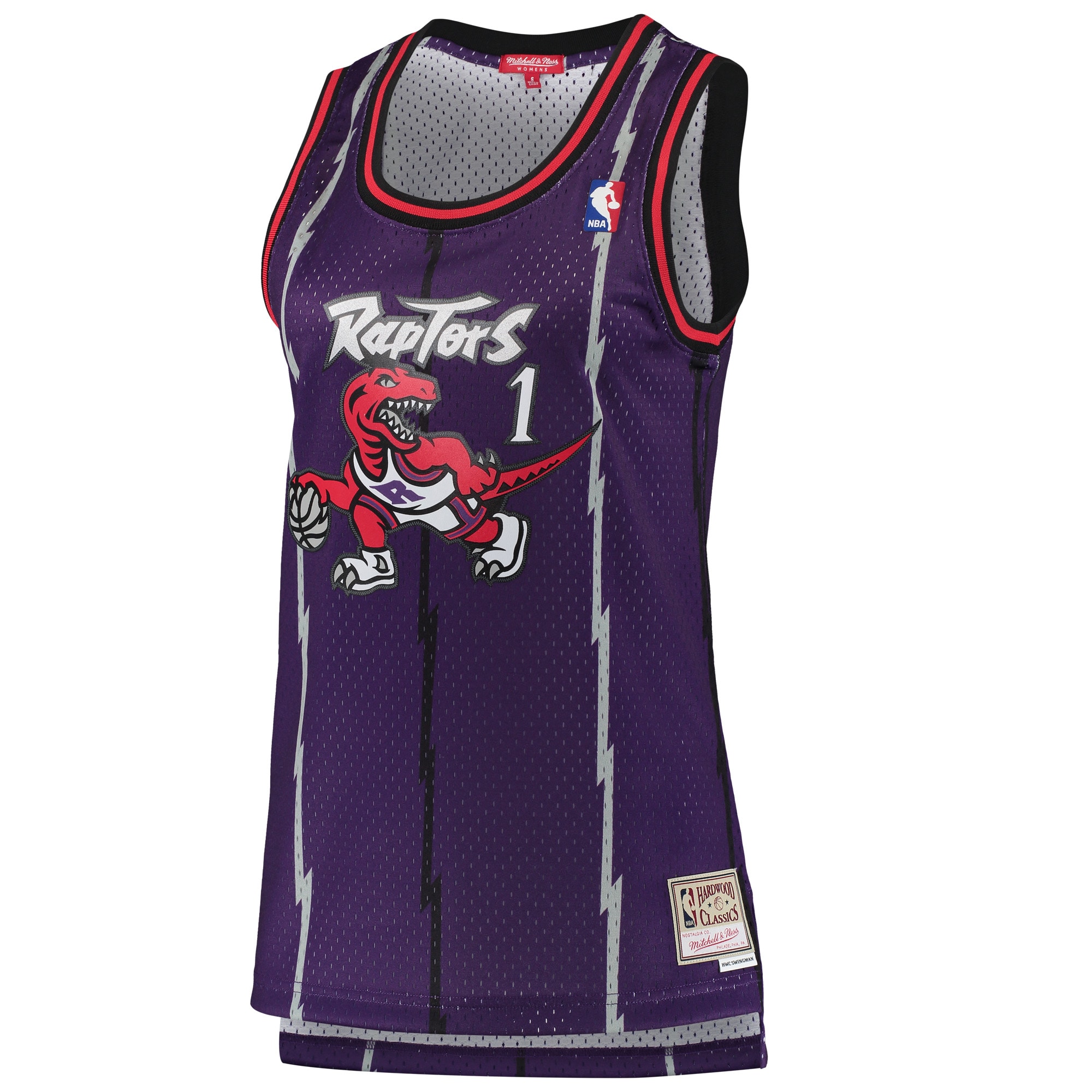 Mitchell Ness Tracy McGrady Purple Toronto Raptors 1998-99 Hardwood Classics Swingman NBA Jersey Women's