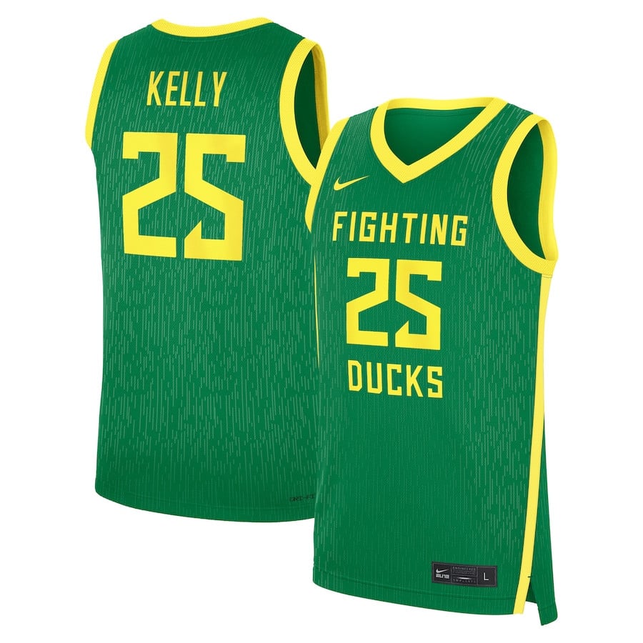Deja Kelly 25 Oregon Ducks NIL Player Apple Green NCAA Jersey Men's