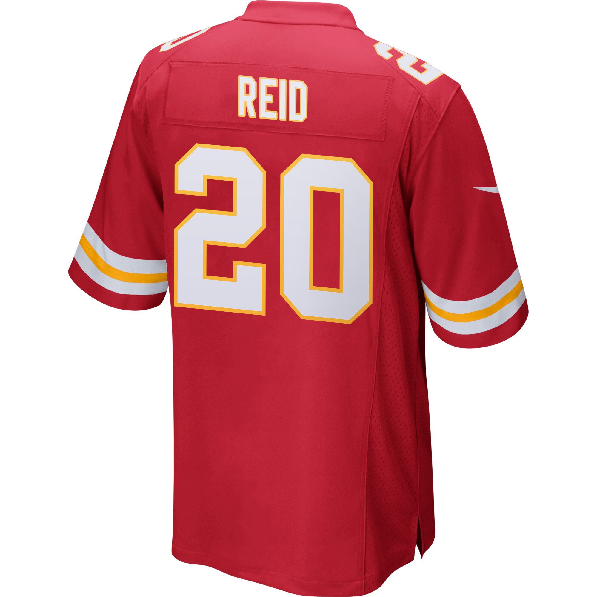 Justin Reid 20 Kansas City Chiefs Super Bowl LIX Champions Patch New Orleans The Ultimate Showdown' EMBROIDERED Game Red NFL Jersey Men's