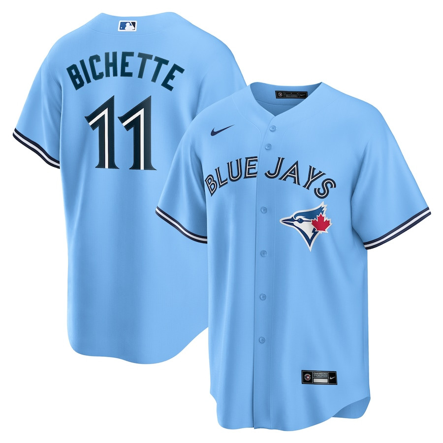 Bo Bichette 11 Toronto Blue Jays Alternate Powder Blue MLB Jersey Men's