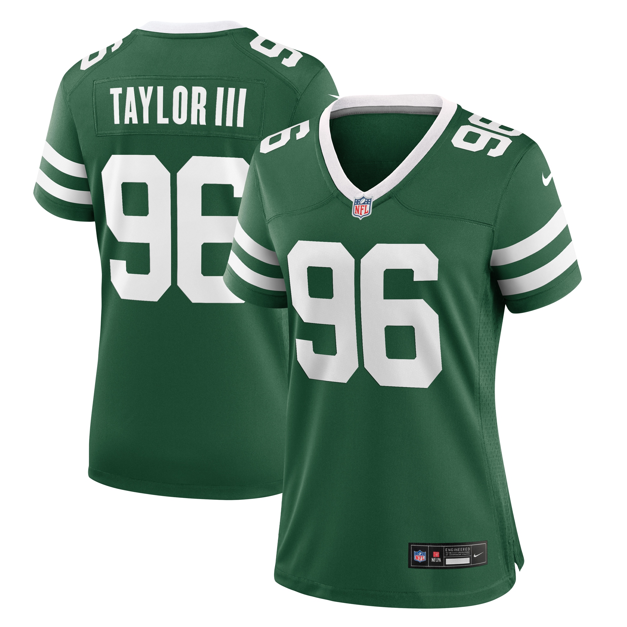 New York Jets Leonard Taylor III Legacy Green Team Game NFL Jersey Women's