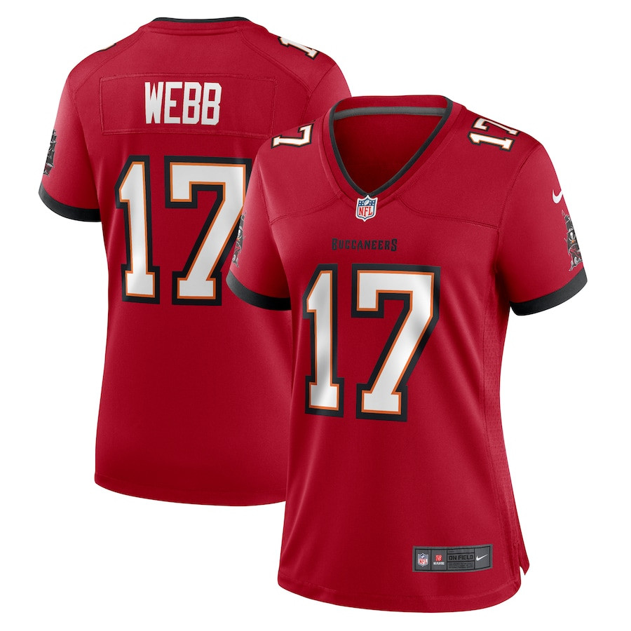 Raleigh Webb 17 Tampa Bay Buccaneers Game Red NFL Jersey Women's