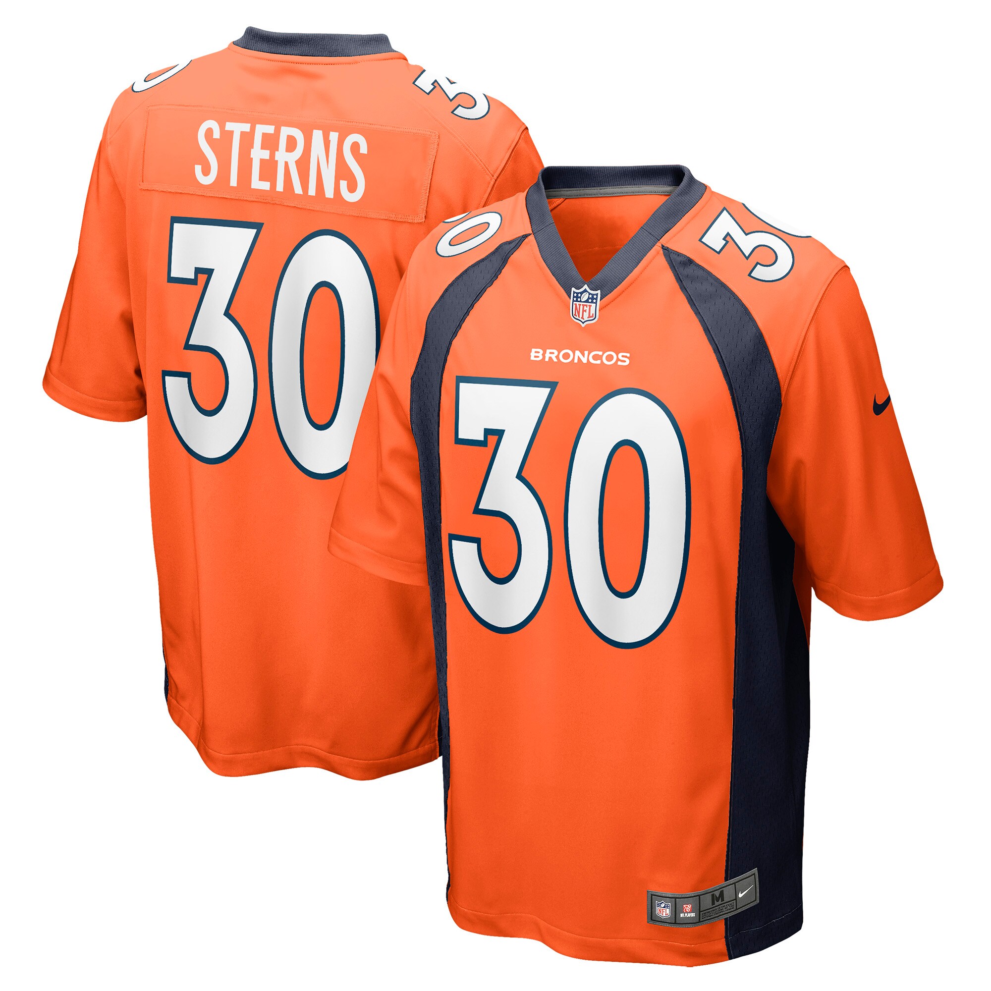 Denver Broncos Caden Sterns Orange Game NFL Jersey Men's