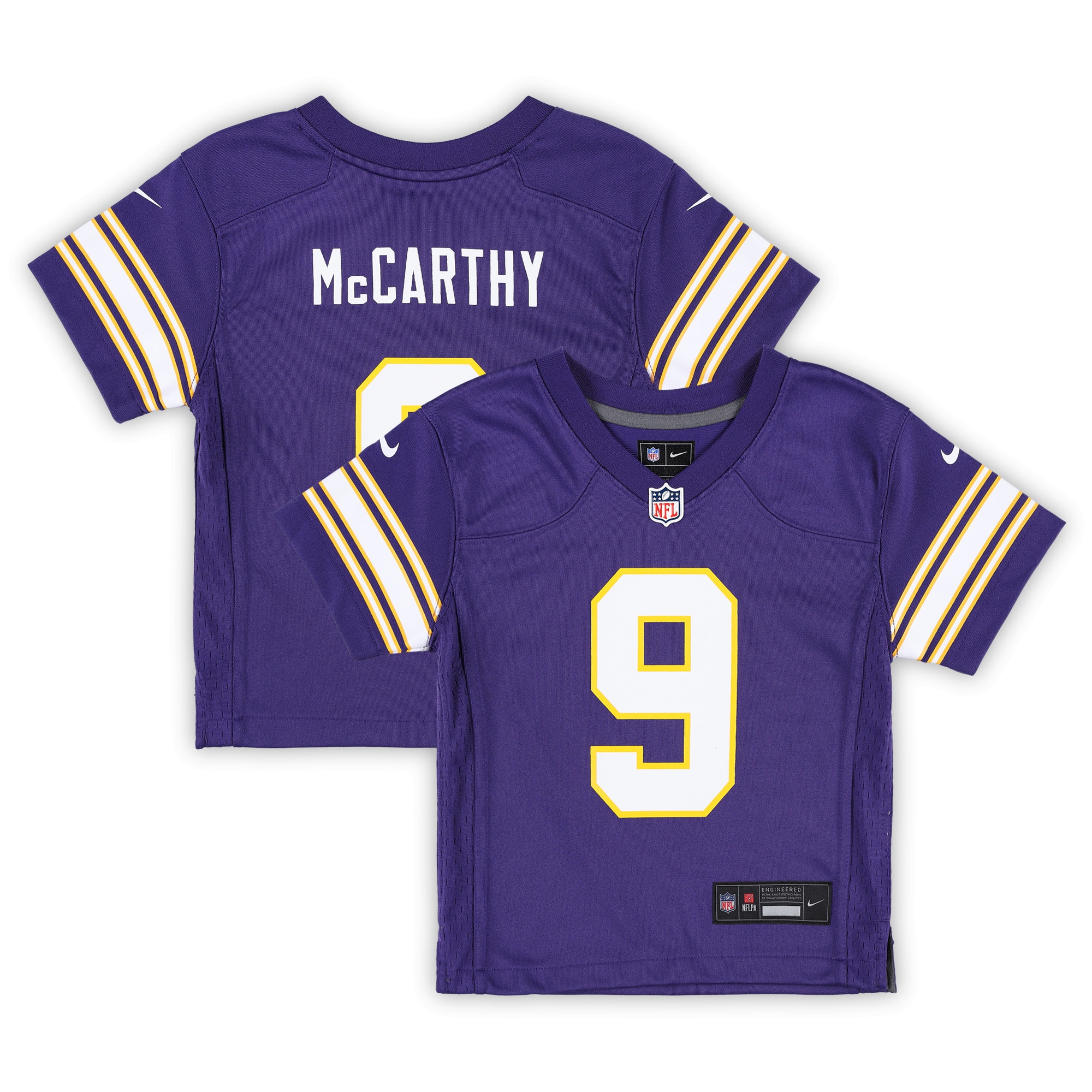 Preschool Minnesota Vikings J.J. McCarthy Purple Classic Player Game NFL Jersey Men's