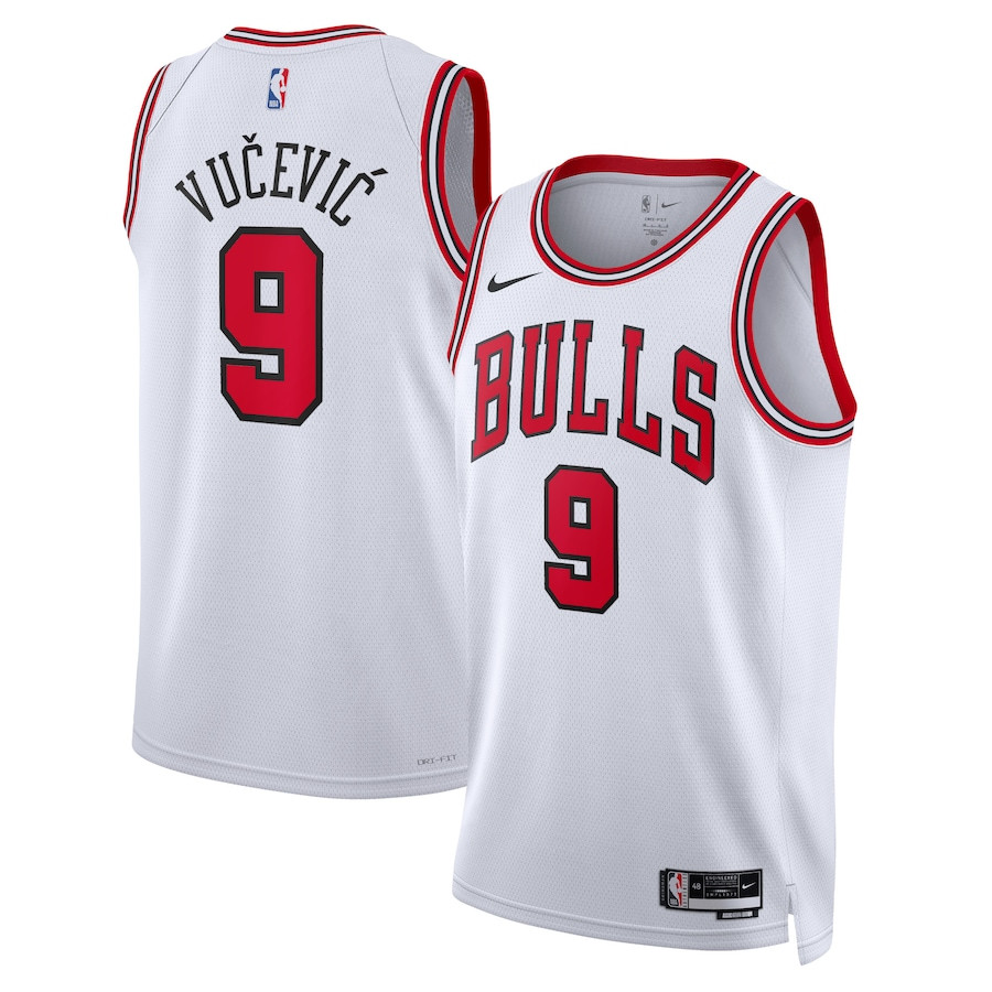 Nikola Vu??evi???9 Chicago Bulls Unisex Swingman Association Editio White NBA Jersey Unisex