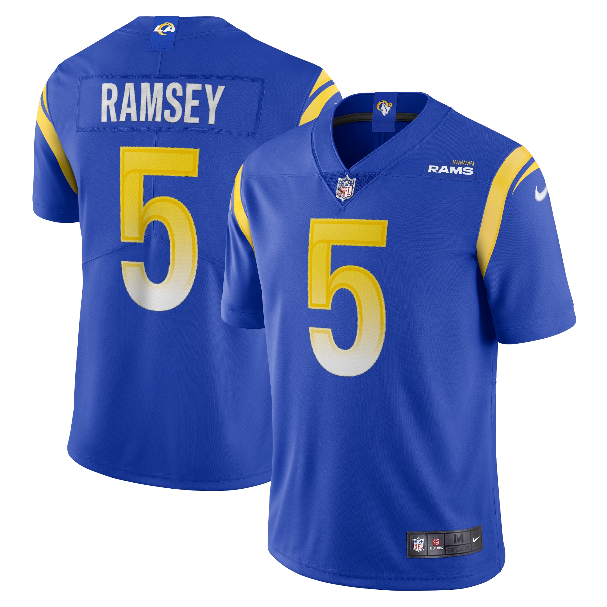 Los Angeles Rams Jalen Ramsey Royal Team Vapor Limited NFL Jersey Men's