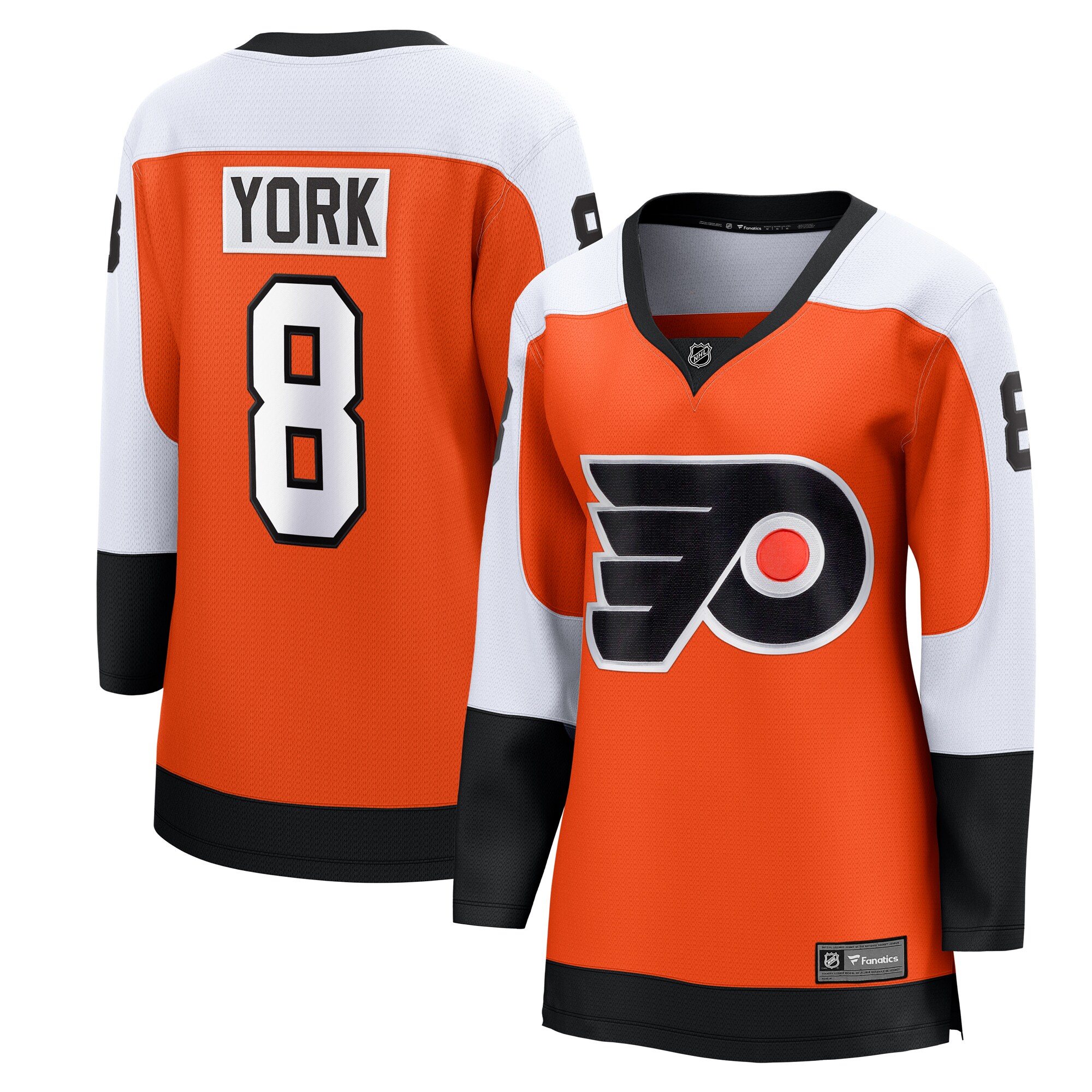 Philadelphia Flyers Cam York Orange Home Breakaway Player NHL Jersey Women's