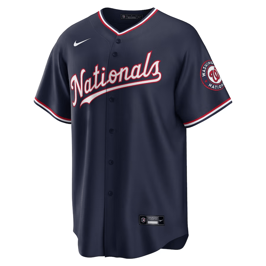 Washington Nationals Alternate Navy MLB Jersey Men's