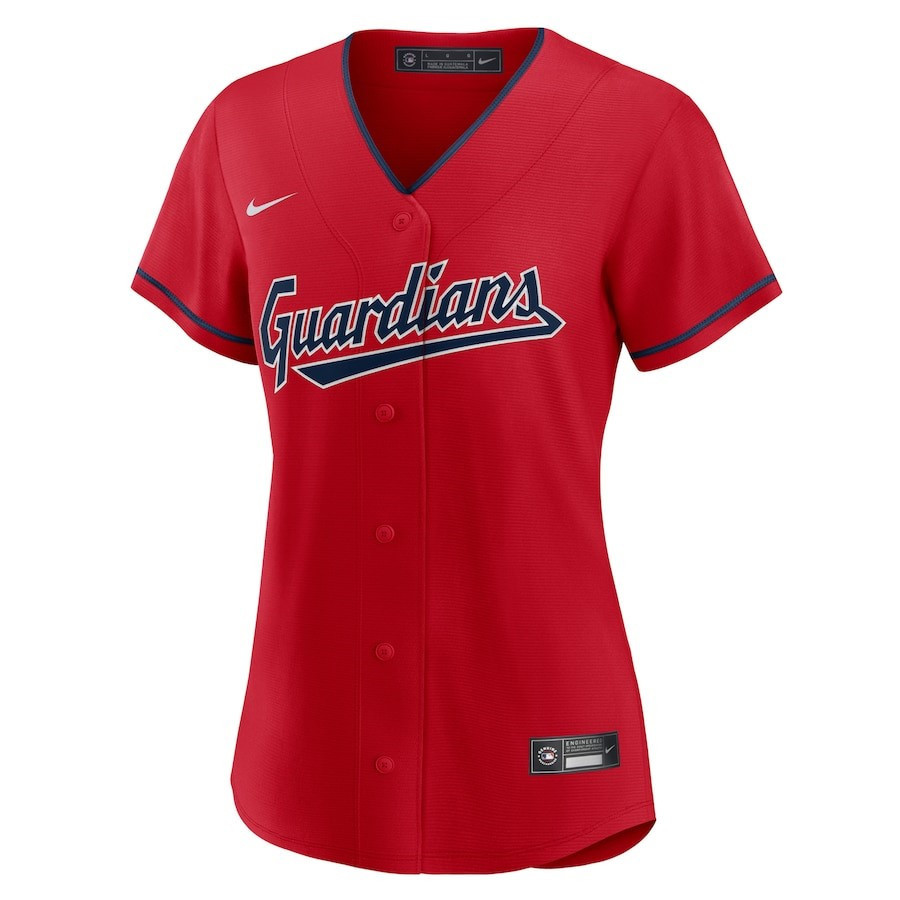 Cleveland Guardians Alternate Team Red MLB Jersey Women's