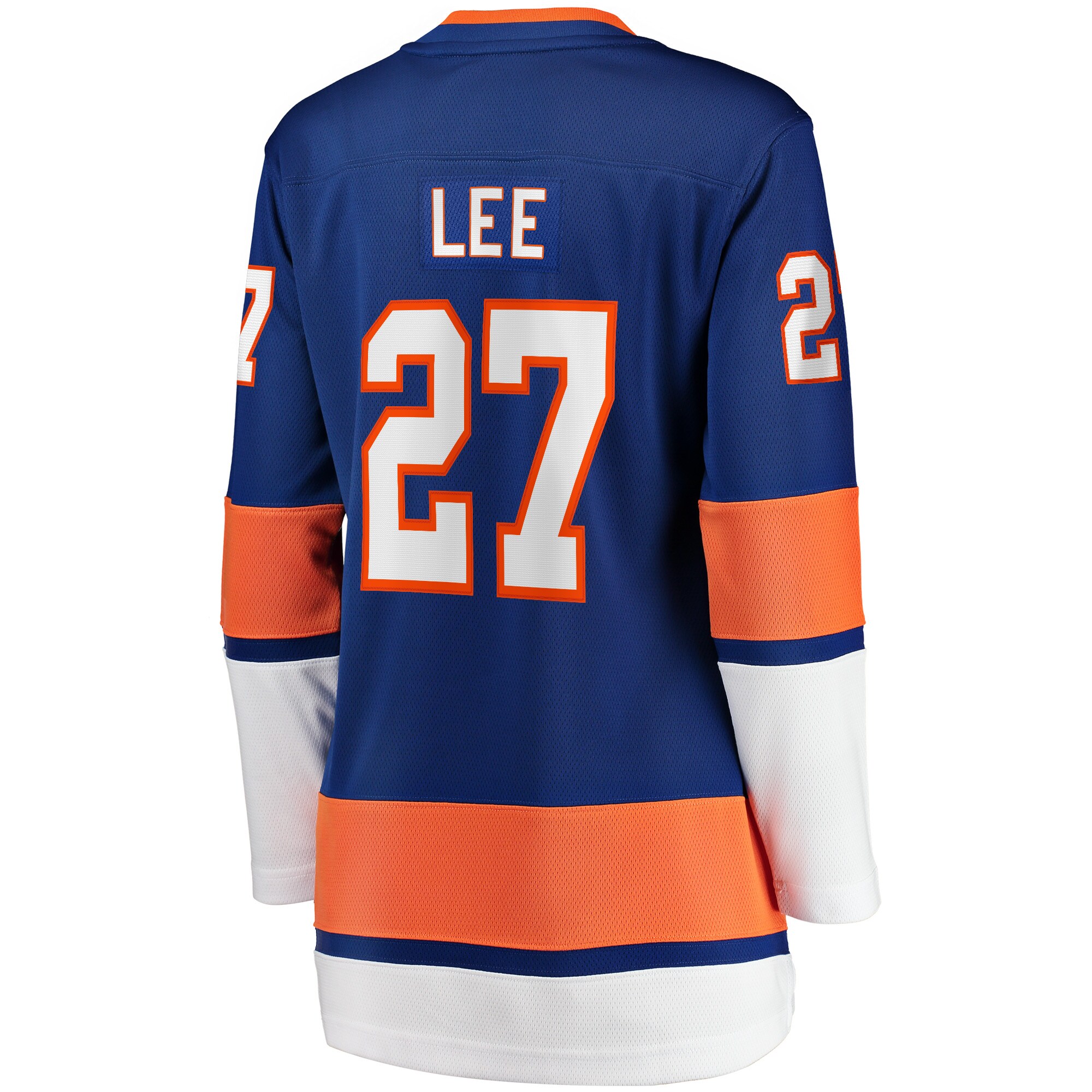 New York Islanders Anders Lee Royal Home Captain Patch Breakaway Player NHL Jersey Women's