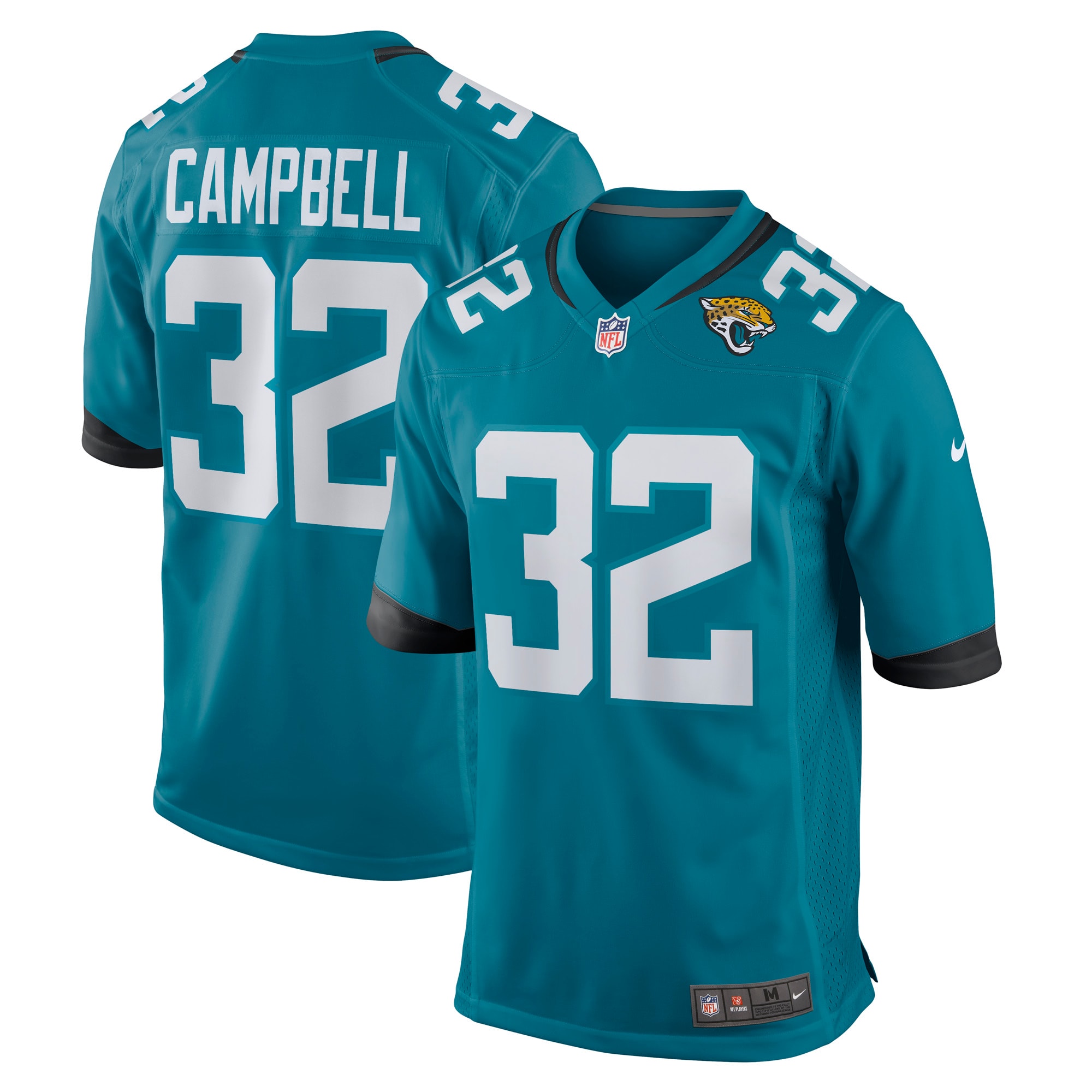 Jacksonville Jaguars Tyson Campbell Teal Game NFL Jersey Men's