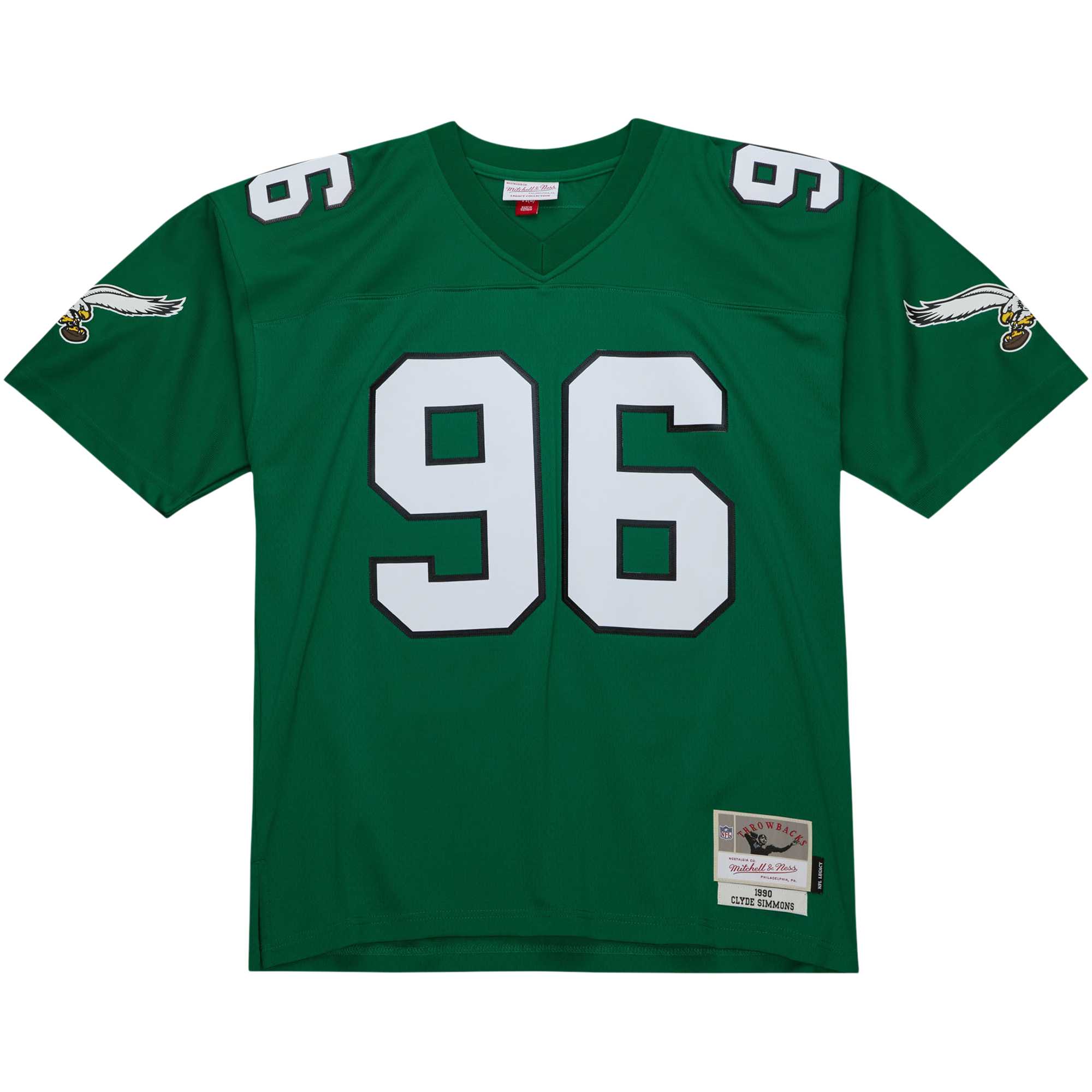 Philadelphia Eagles Clyde Simmons Mitchell Ness Kelly Green Legacy NFL Jersey Men's