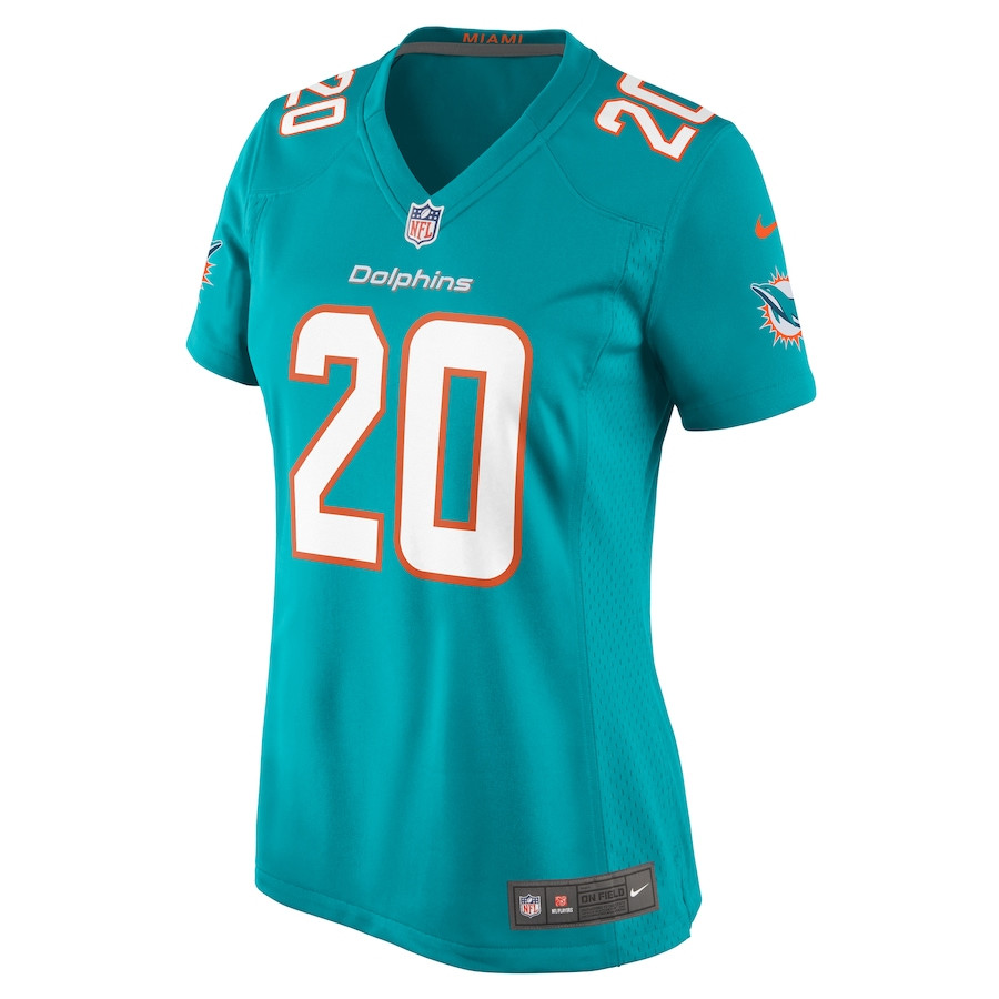 Jordyn Brooks 20 Miami Dolphins Game Aqua NFL Jersey Women's