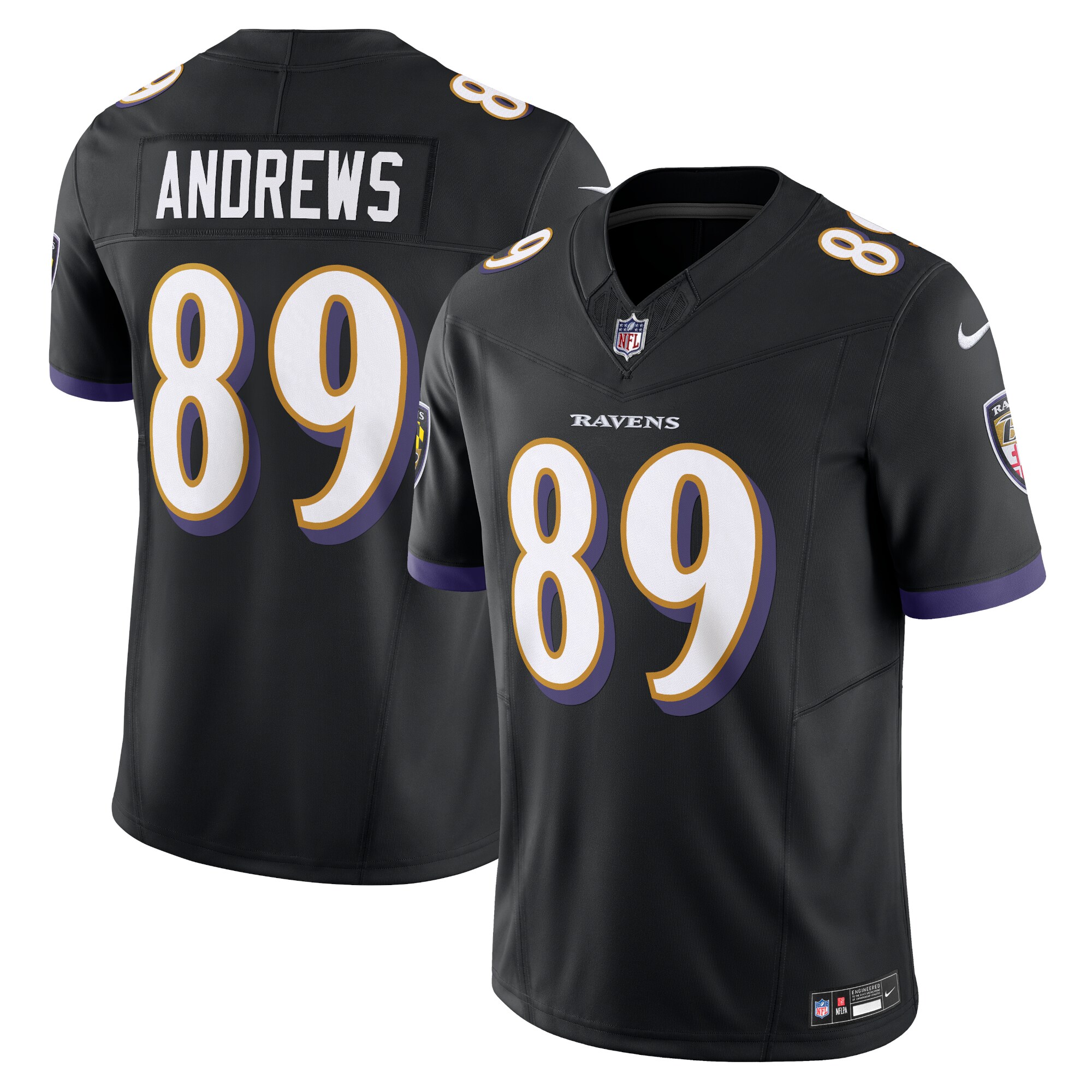 Baltimore Ravens Mark Andrews Black Vapor F.U.S.E. Limited NFL Jersey Men's