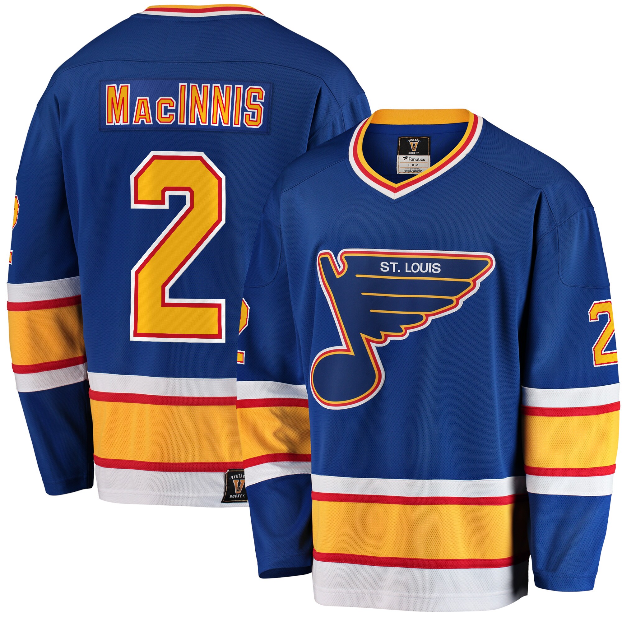 St. Louis Blues Al Macinnis Blue Premier Breakaway Retired Player NHL Jersey Men's