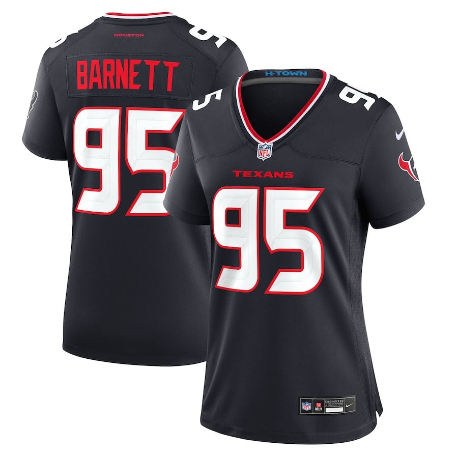 Derek Barnett 95 Houston Texans Team Game Navy NFL Jersey Women's