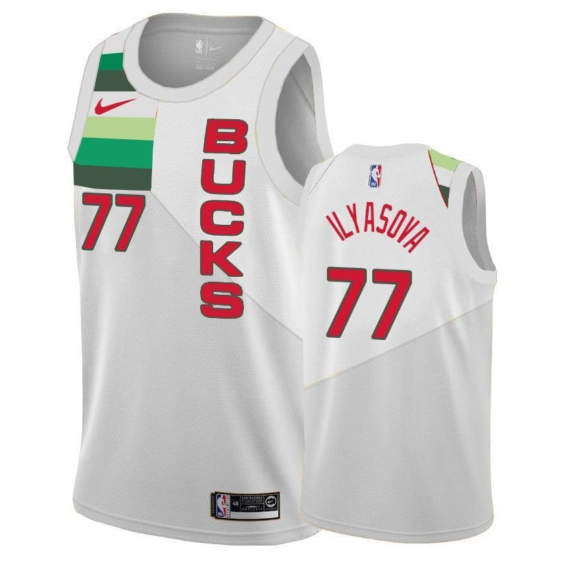 Milwaukee Bucks Ersan Ilyasova 77 Earned Editio White NBA Jersey Men's