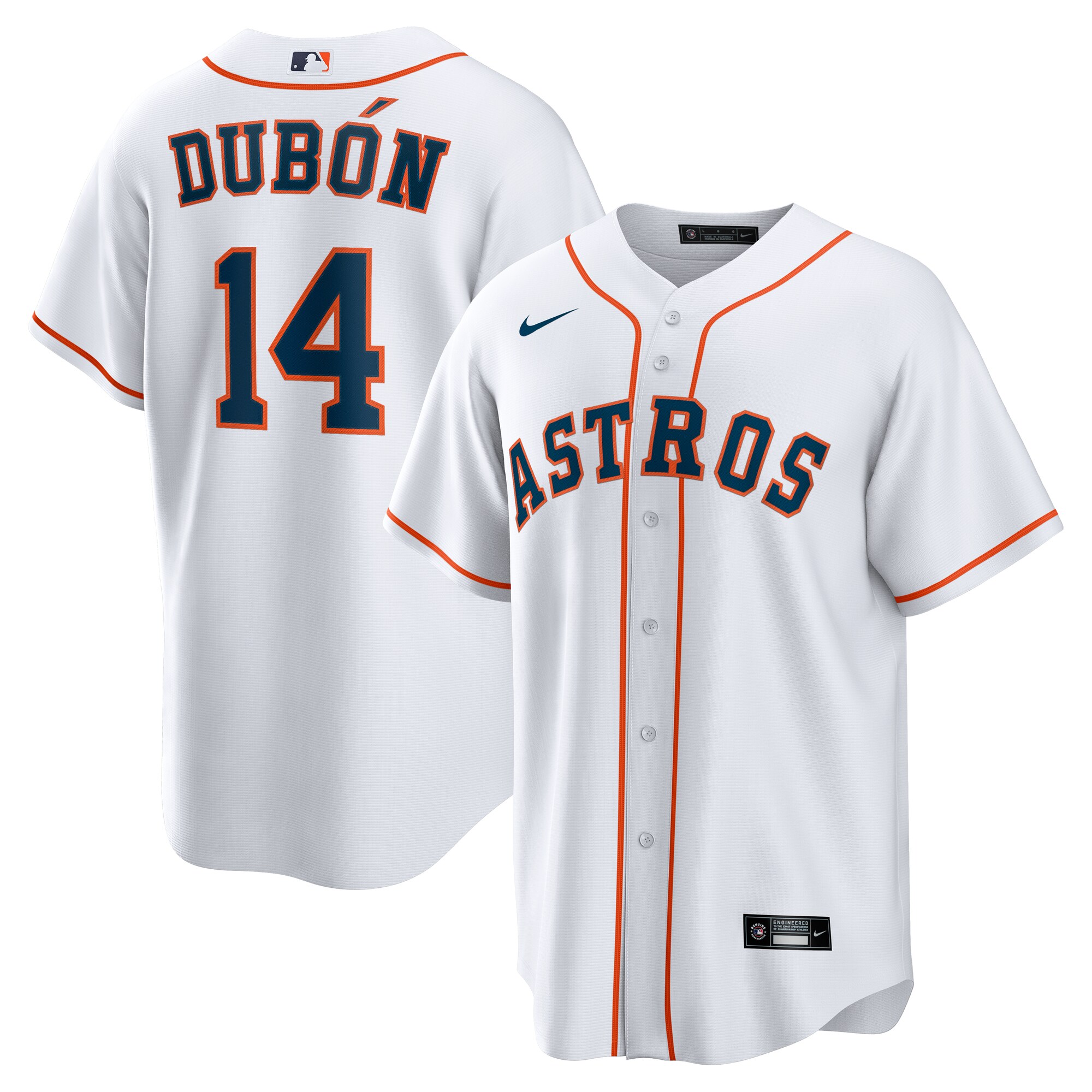 Houston Astros Mauricio Dubon White Home MLB Jersey Men's