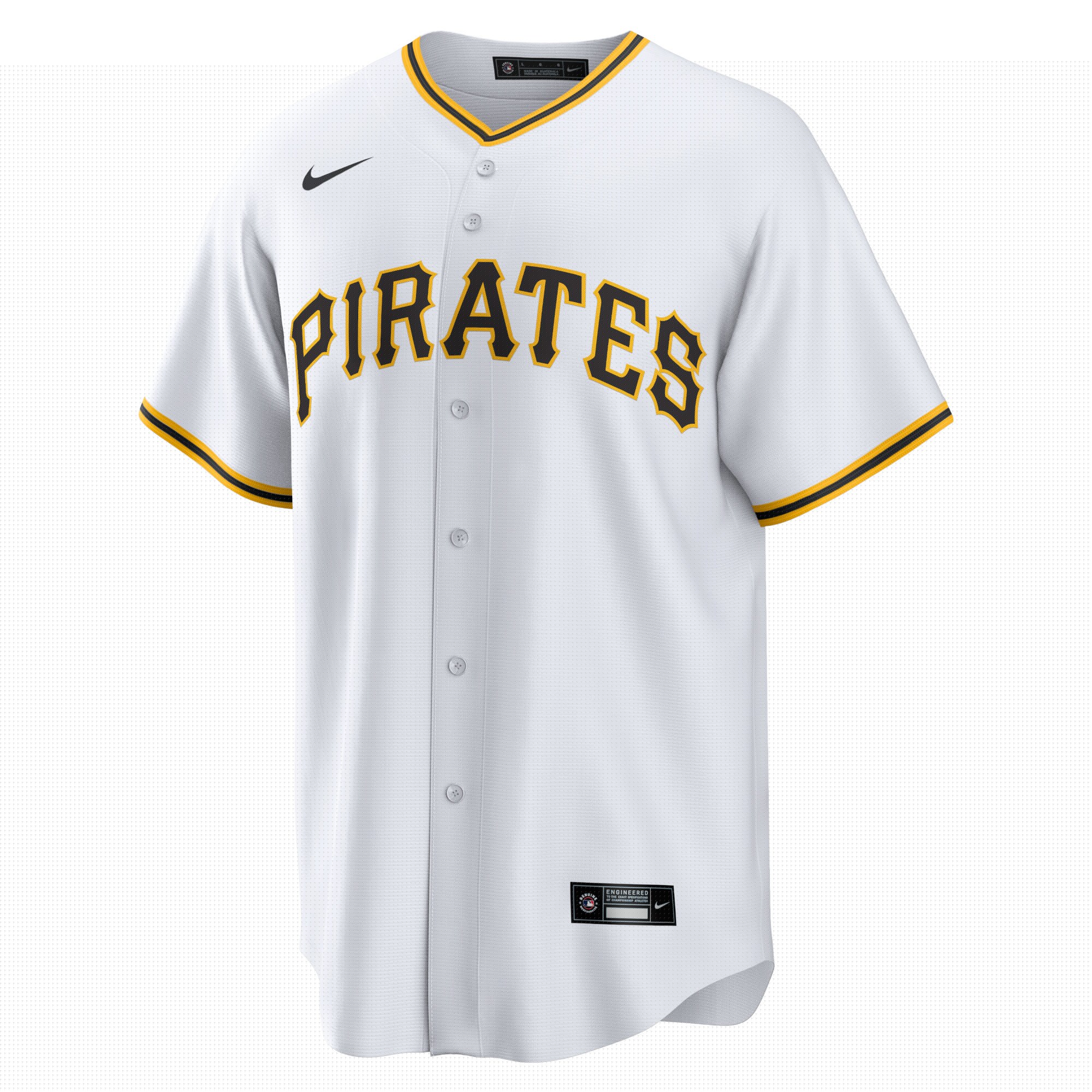 Pittsburgh Pirates Bryan Reynolds White Player MLB Jersey Men's