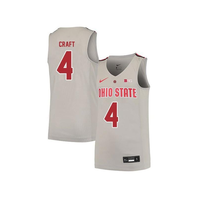 4 Aaron Craft Gray Elite Ohio State Buckeyes NCAA Jersey Men's