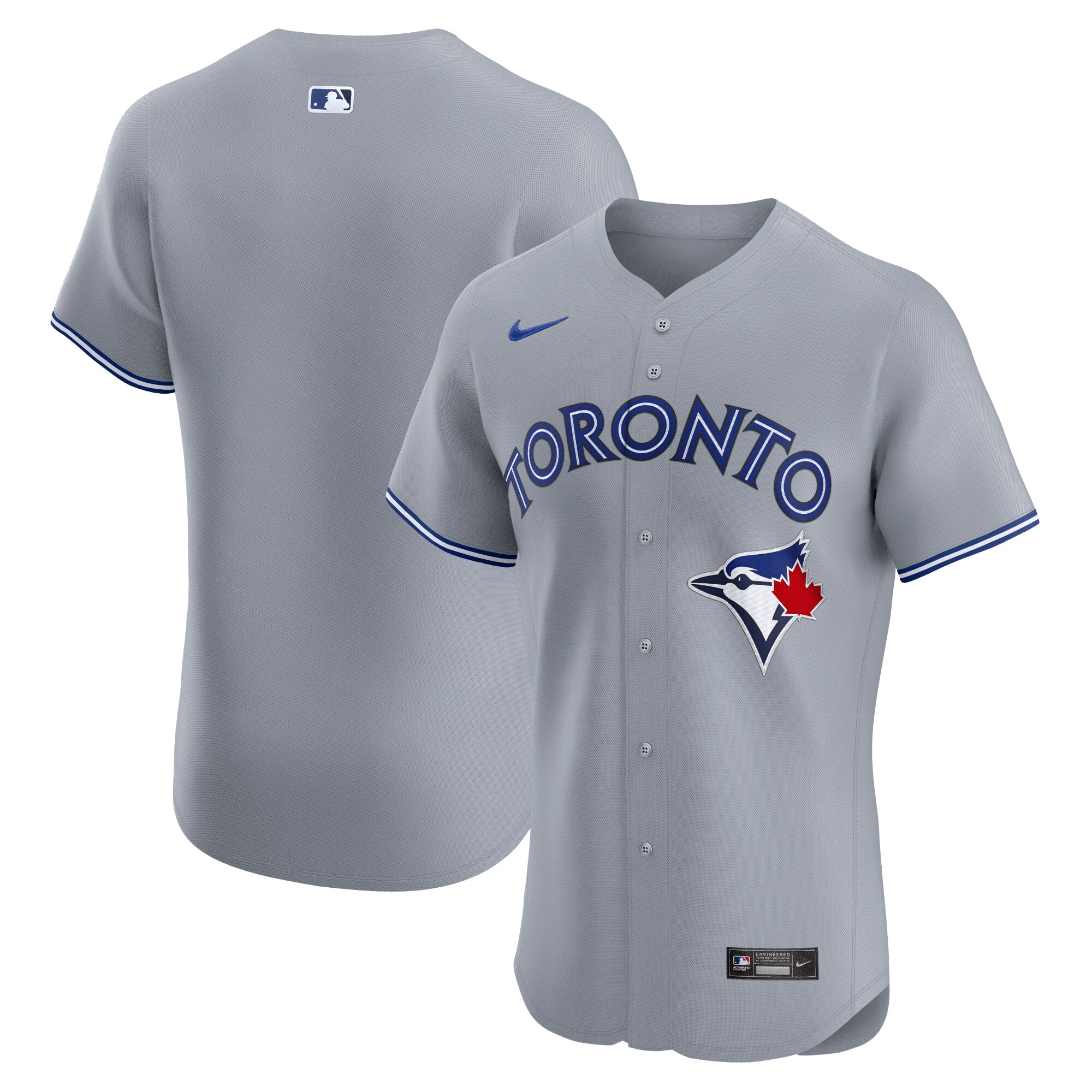 Toronto Blue Jays Gray Road Elite MLB Jersey Men's