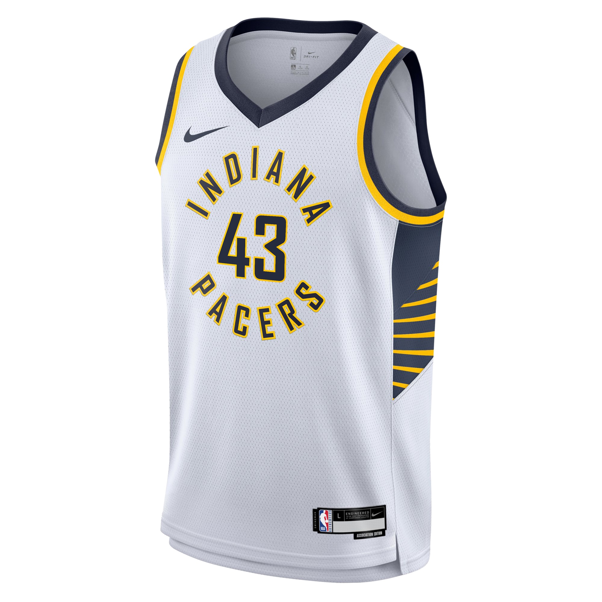 Indiana Pacers Association Edition Swingman White Pascal Siaka NBA Jersey Youth