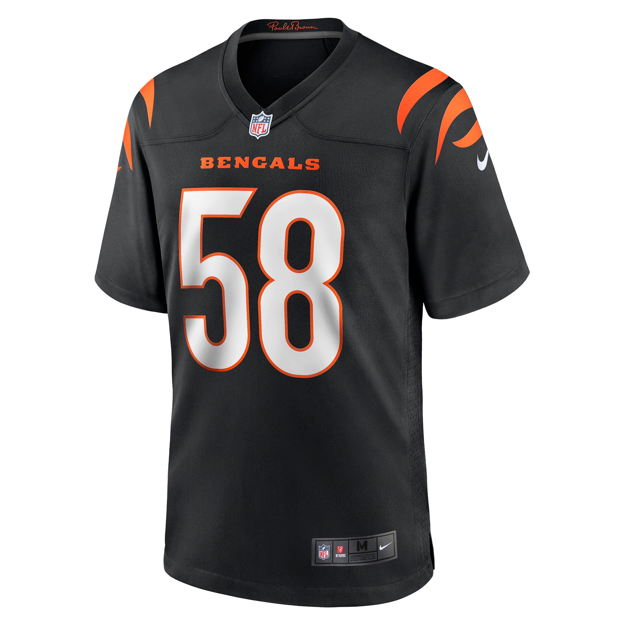 Cincinnati Bengals Joseph Ossai Black Game NFL Jersey Men's