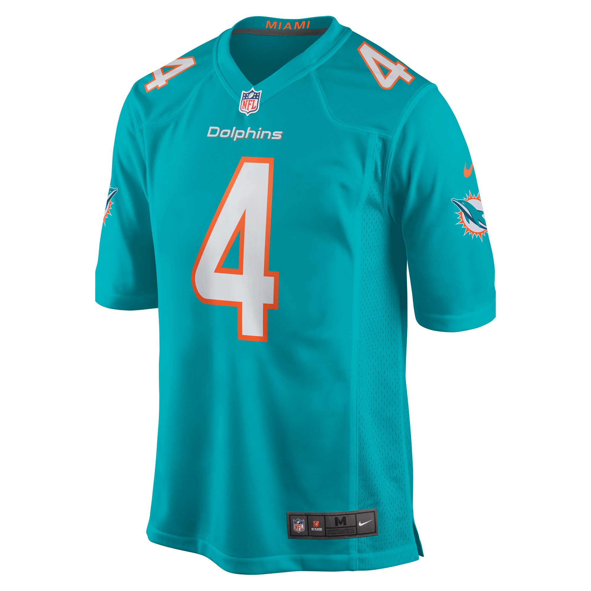 Miami Dolphins Kader Kohou Aqua Game Player NFL Jersey Men's