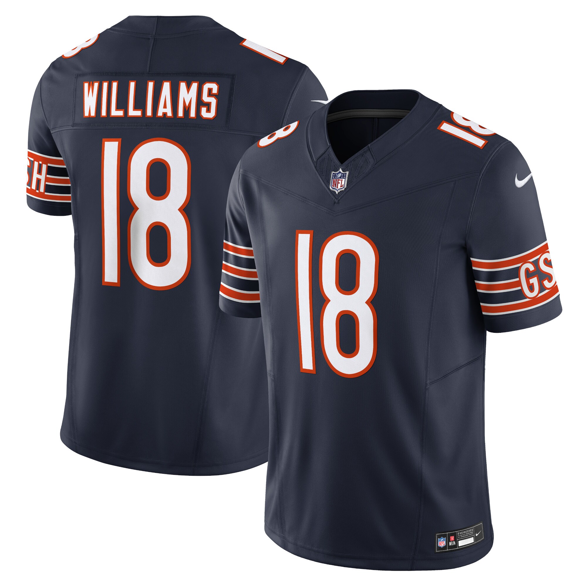 Chicago Bears Caleb Williams Navy Vapor F.U.S.E. Limited NFL Jersey Men's