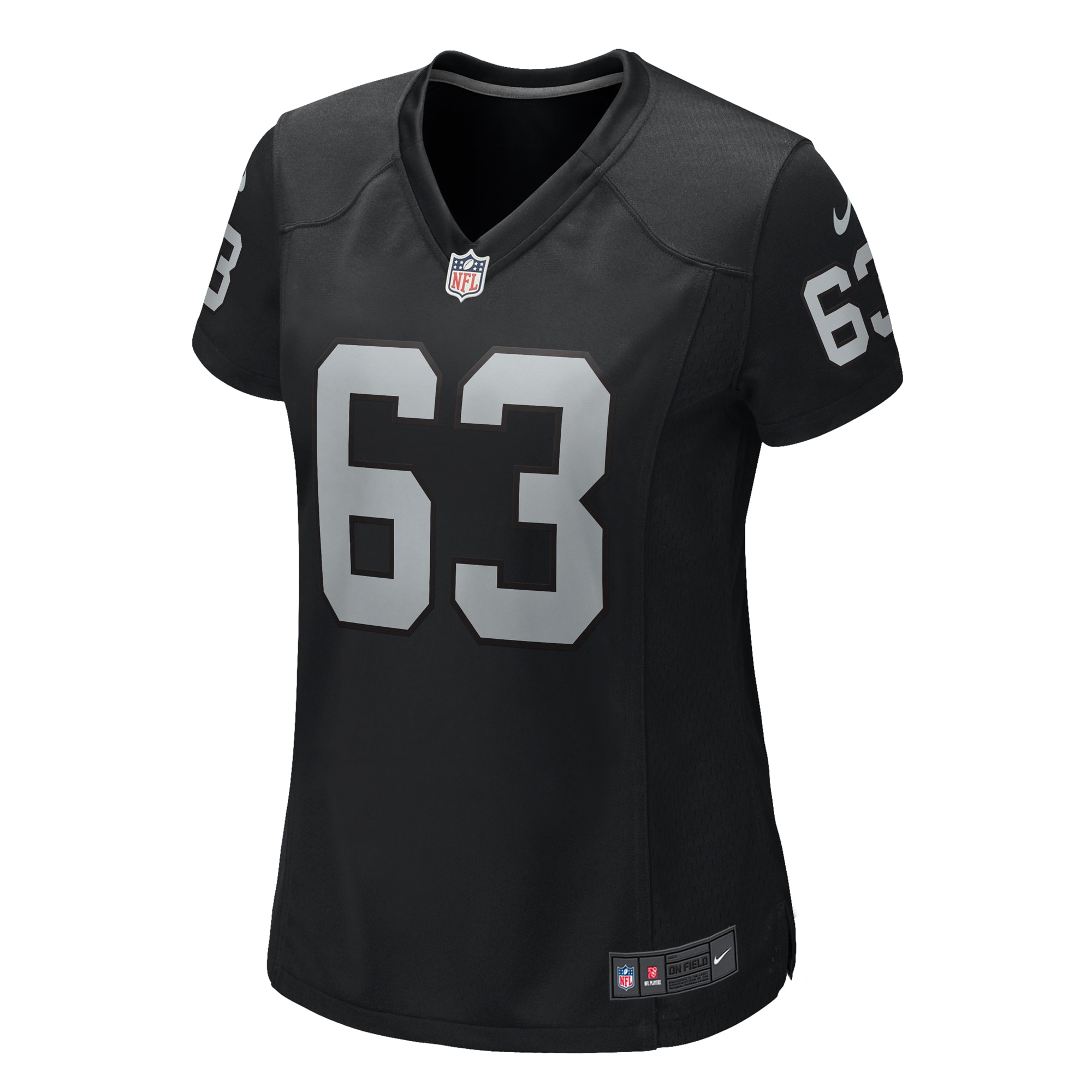 Las Vegas Raiders Jake Johanning Black Game NFL Jersey Women's