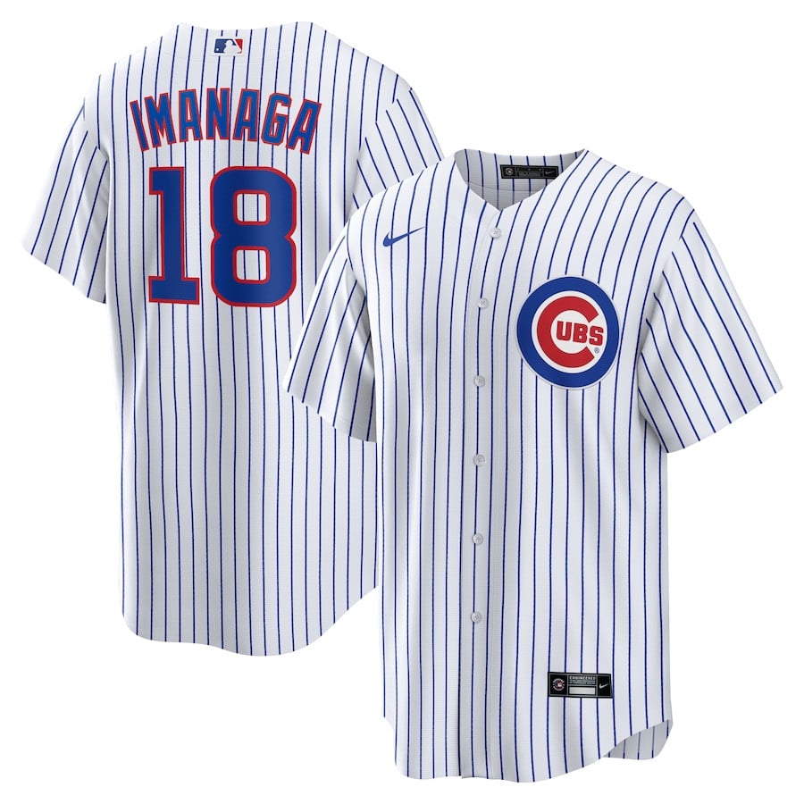 Shota Imanaga 18 Chicago Cubs Home White MLB Jersey Men's